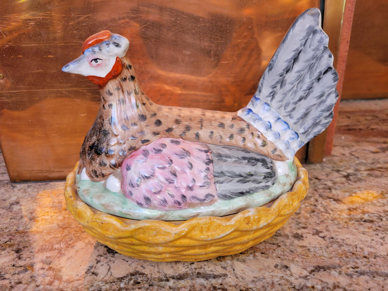 Staffordshire Nesting Chicken Dish (1 of 9)