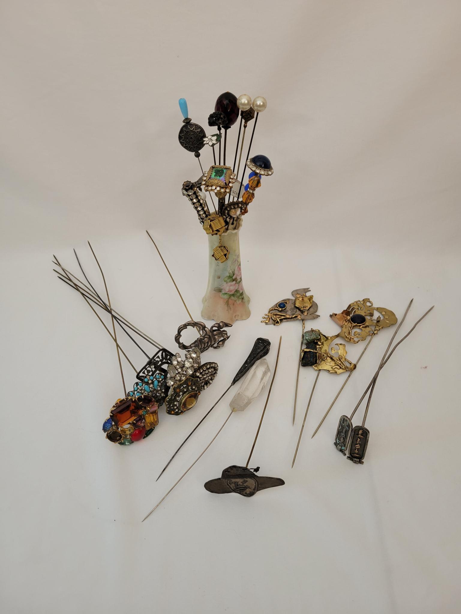 Large Estate Collection of Vintage Hat Pins (1 of 11)