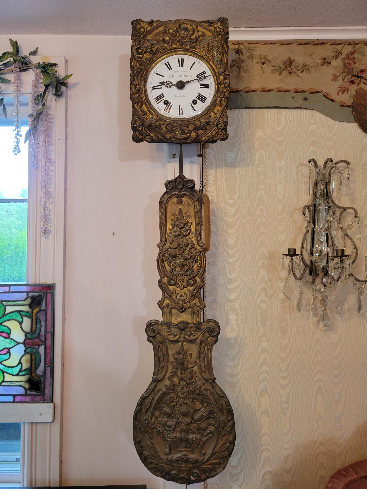 19th C. French Morbier Wall Clock Auction