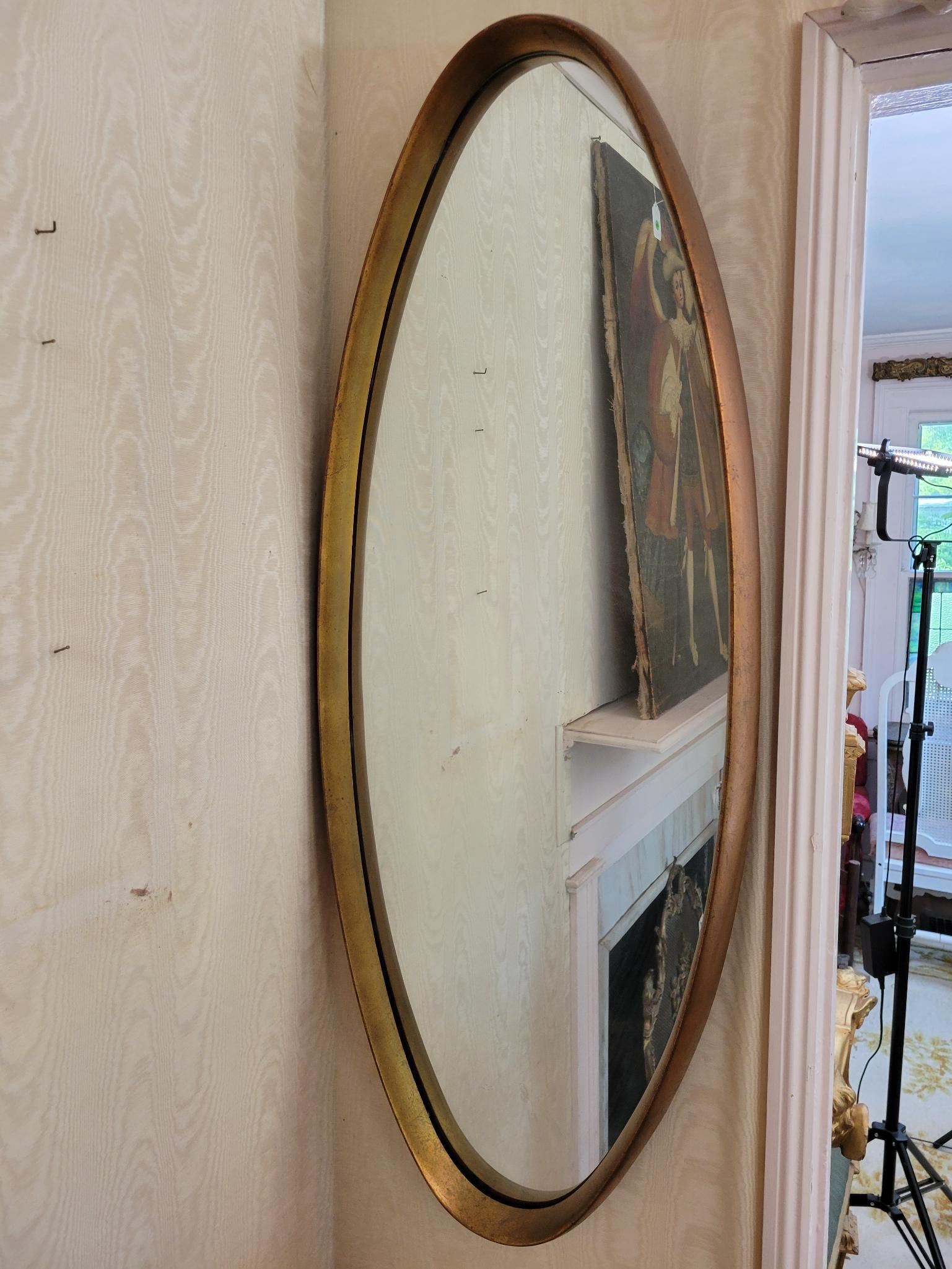 Gold Framed Oval Wall Mirror (1 of 12)