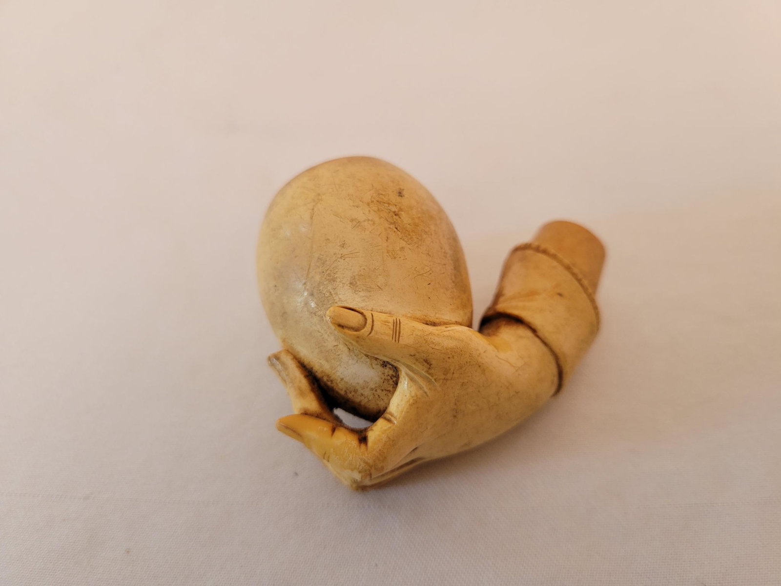 Antique Meerschaum Carved Hand Tobacco Pipe (1 of 8)