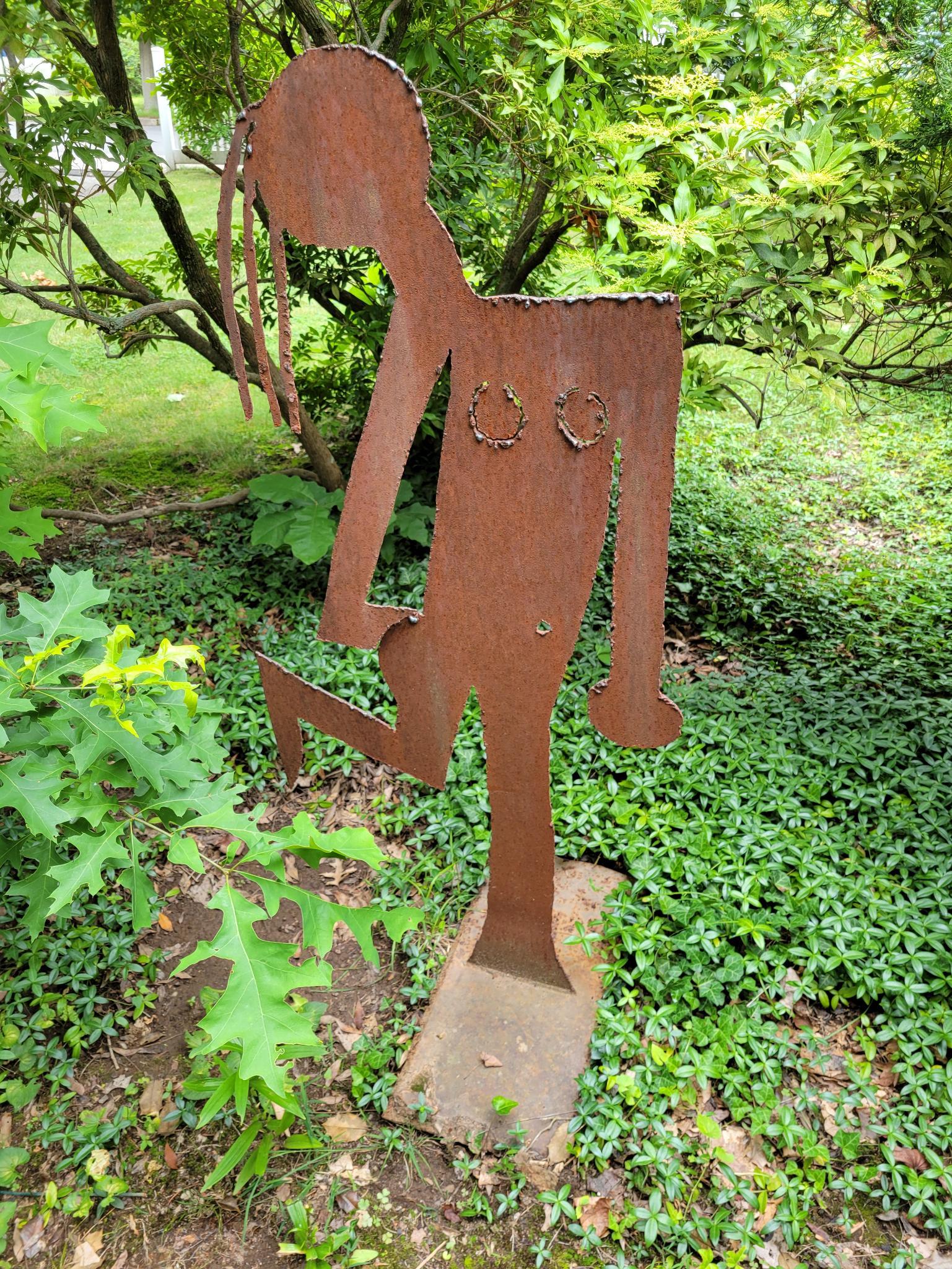 Cut Sheet Metal Figural Sculpture (1 of 5)