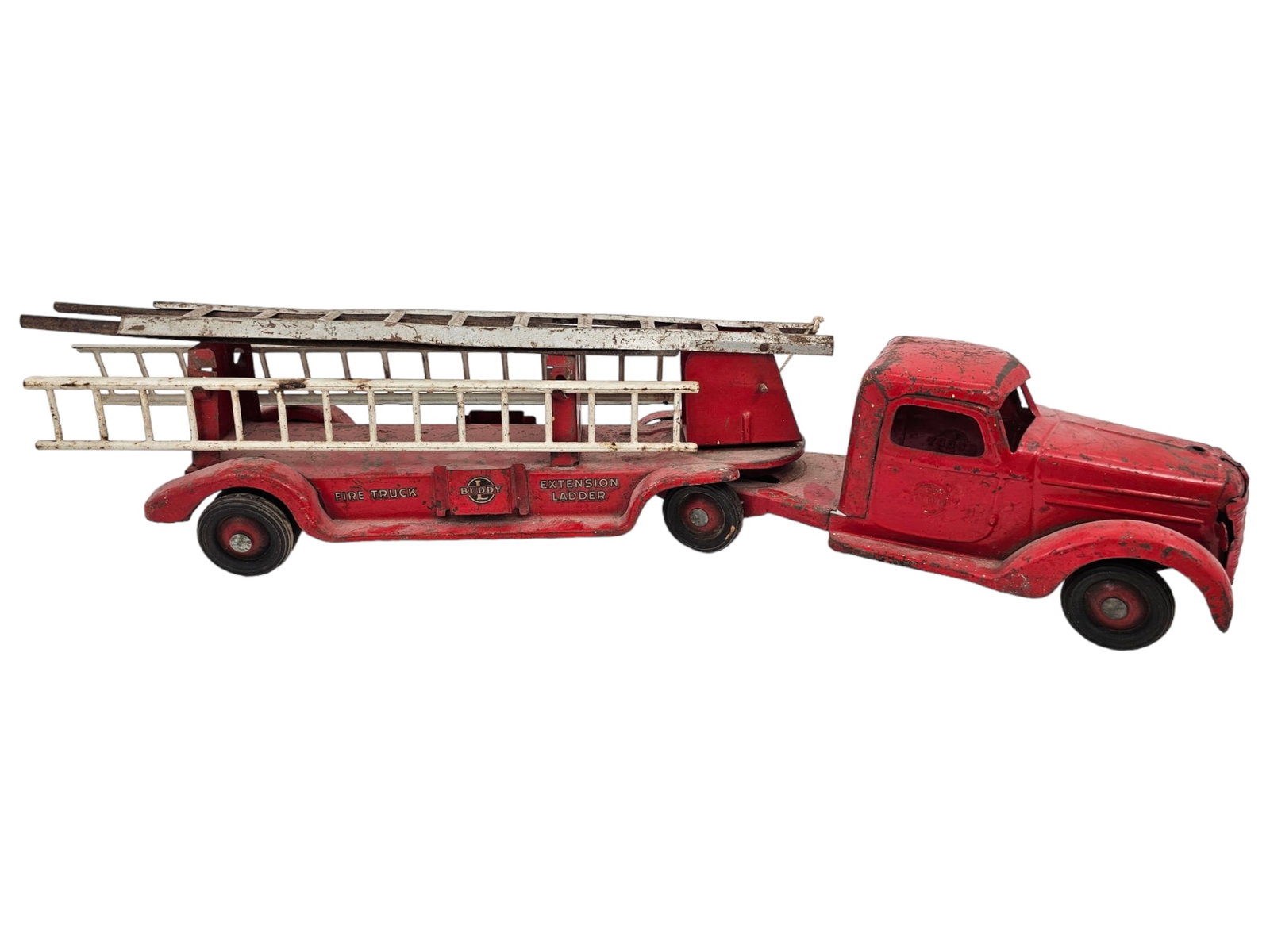 Buddy L Pressed Steel Extension Ladder Fire Truck (1 of 12)
