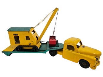 Structo Pressed Steel Semi Truck & Sand Crane