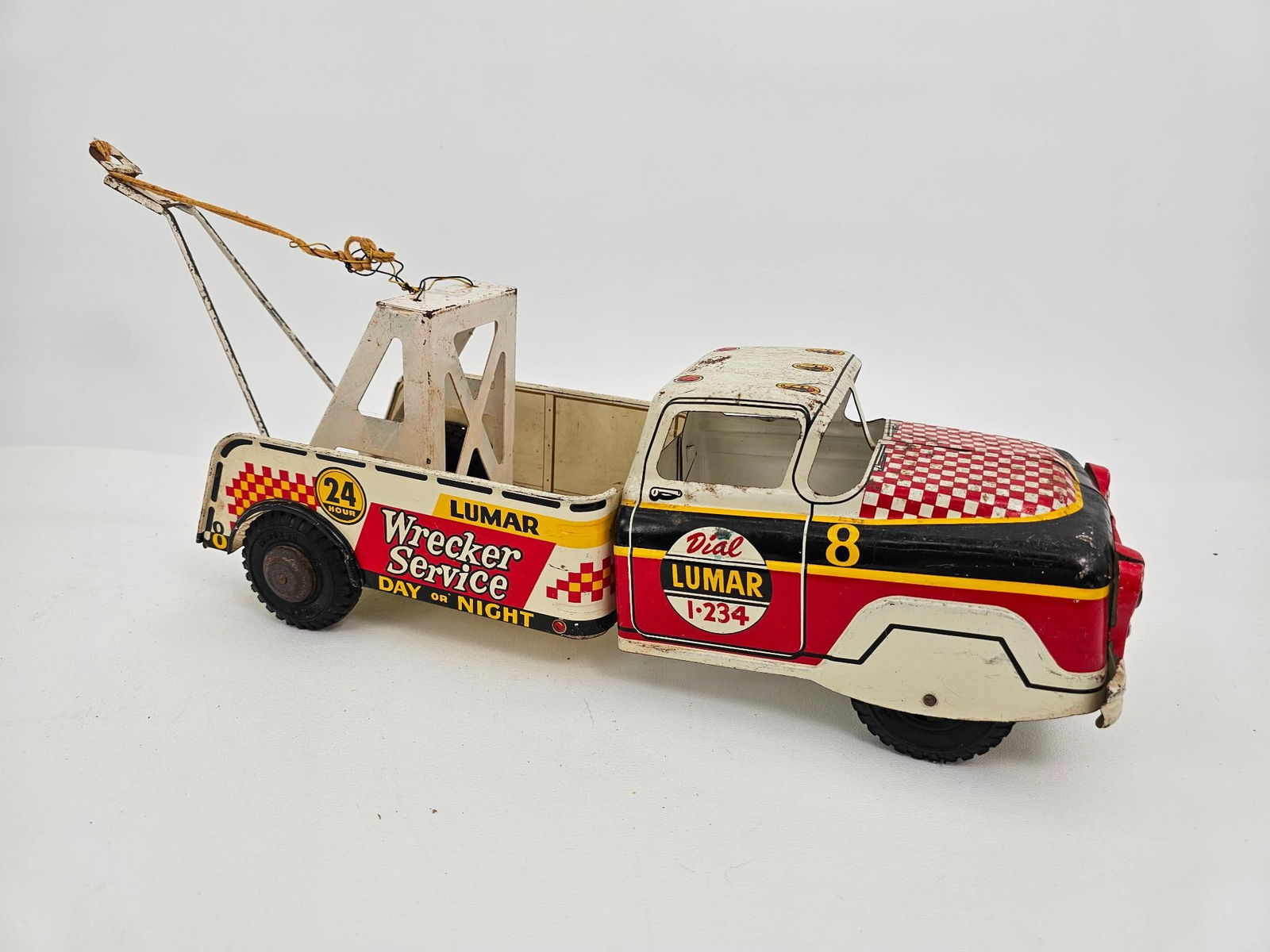 Marx Tin Litho Lumar Wrecker Service Truck (1 of 9)