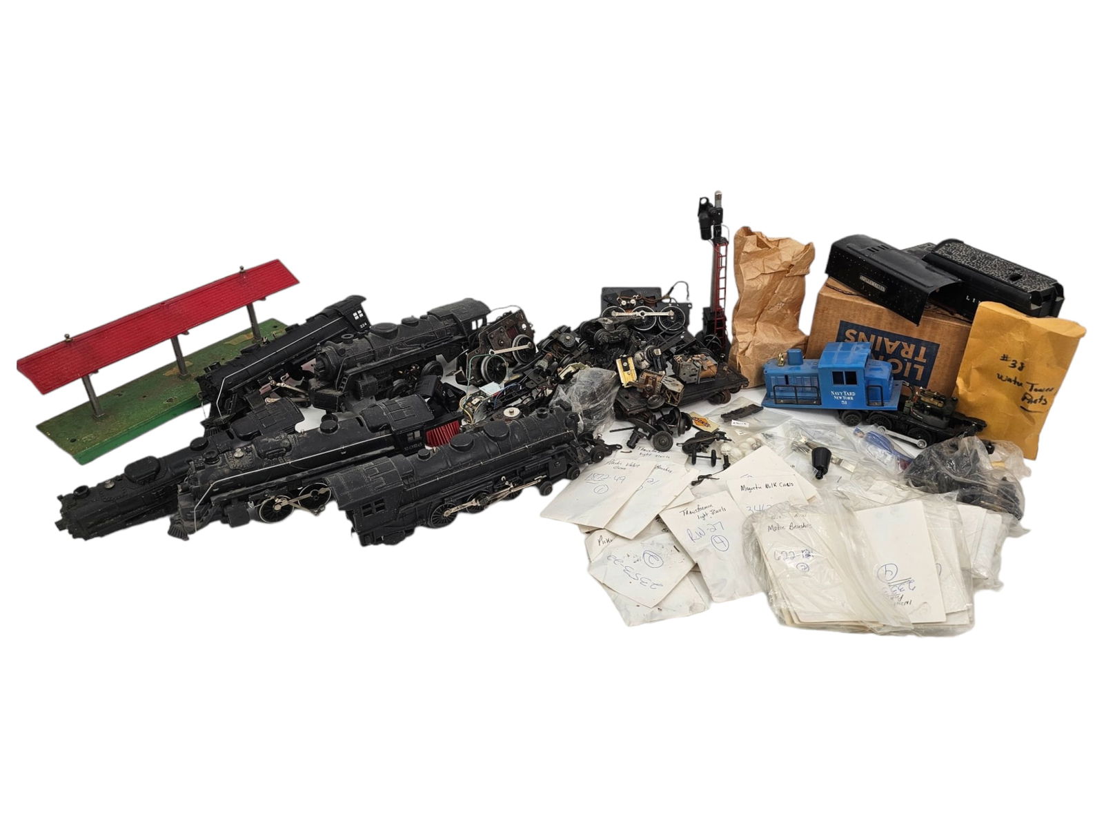 Large Lot of Assorted Train Engine Parts - As-Is (1 of 8)