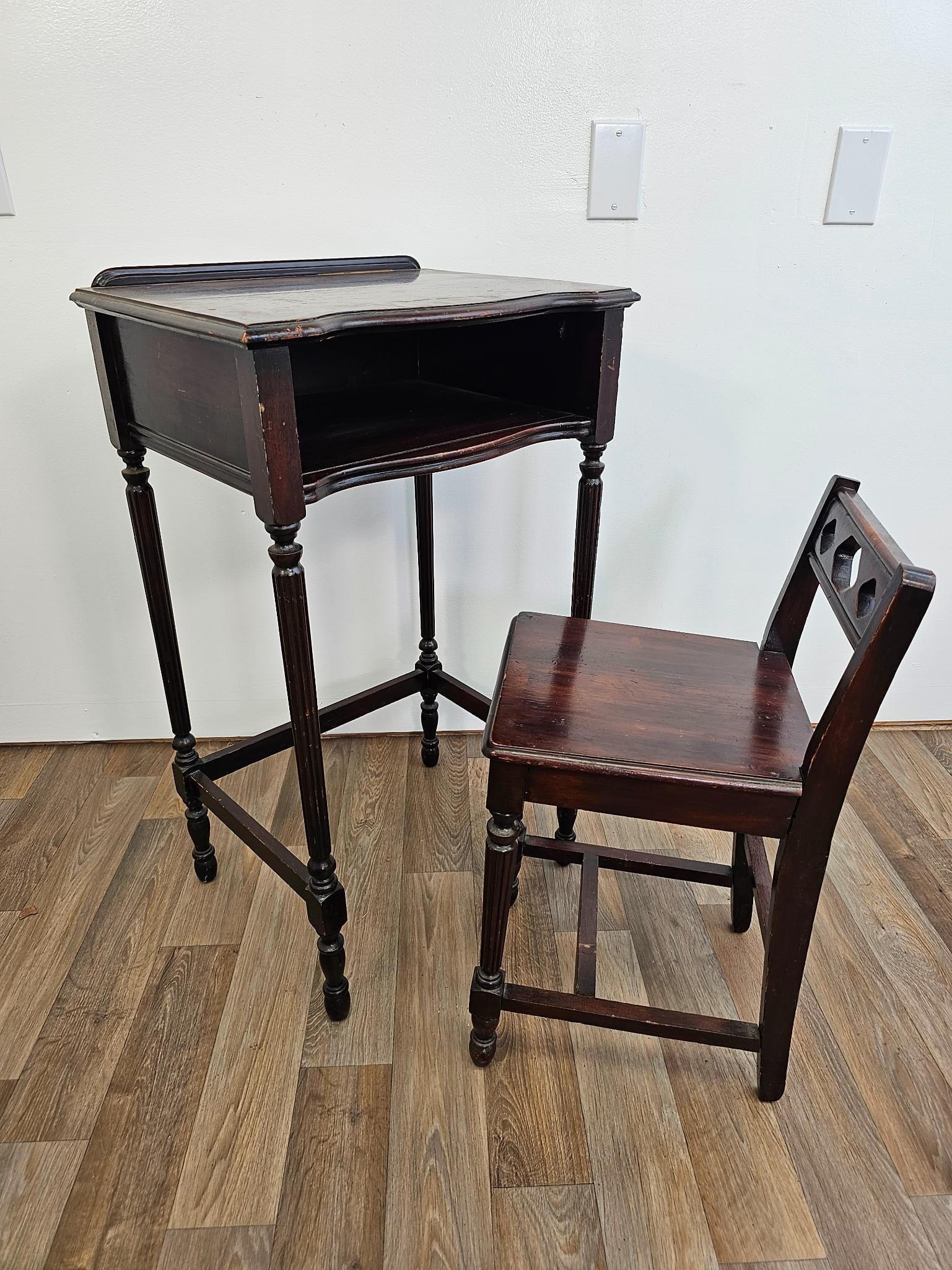 Mahogany Childs Desk & Chair (1 of 18)