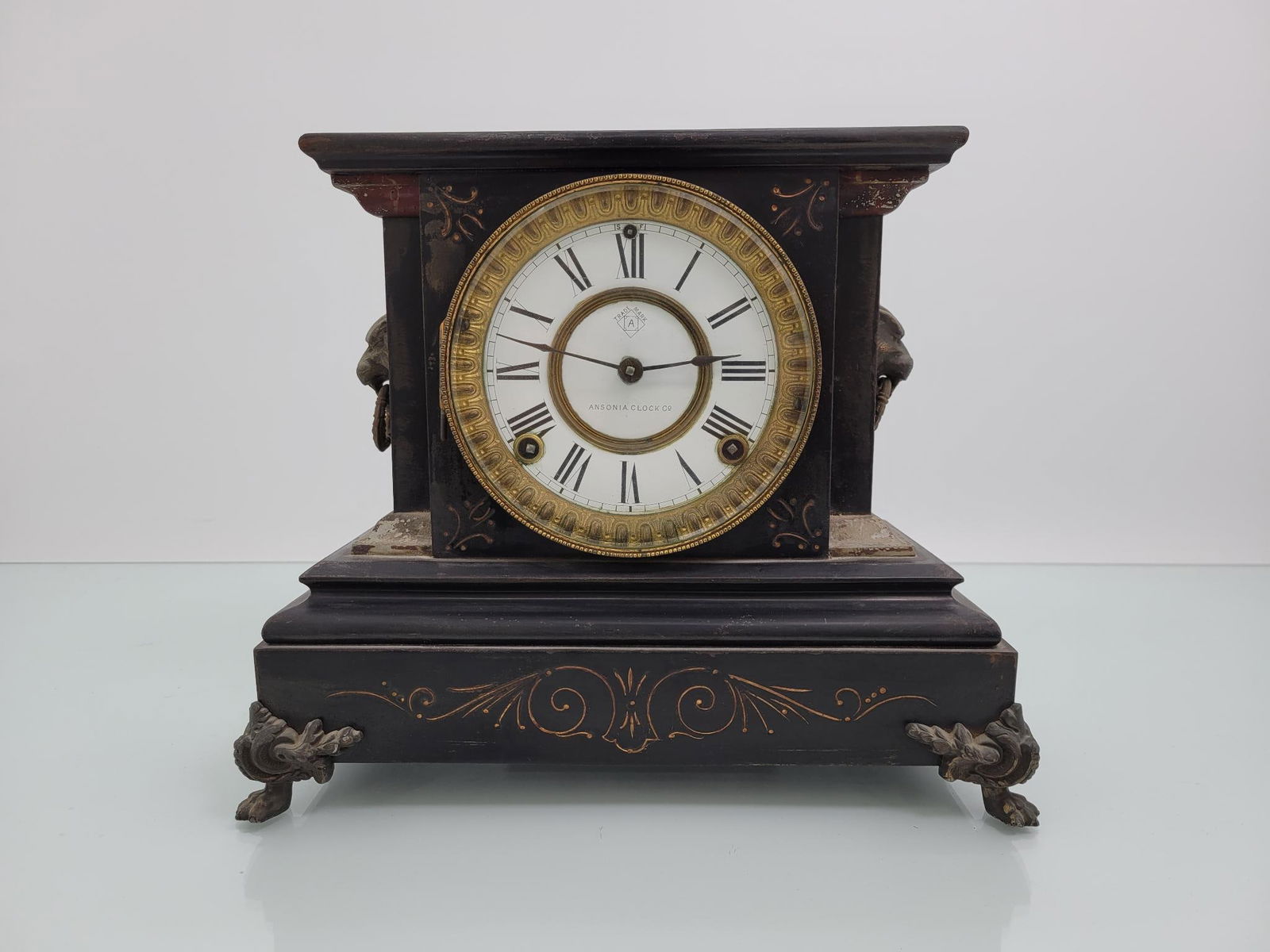 Ansonia Cast Iron Mantle Clock (1 of 10)