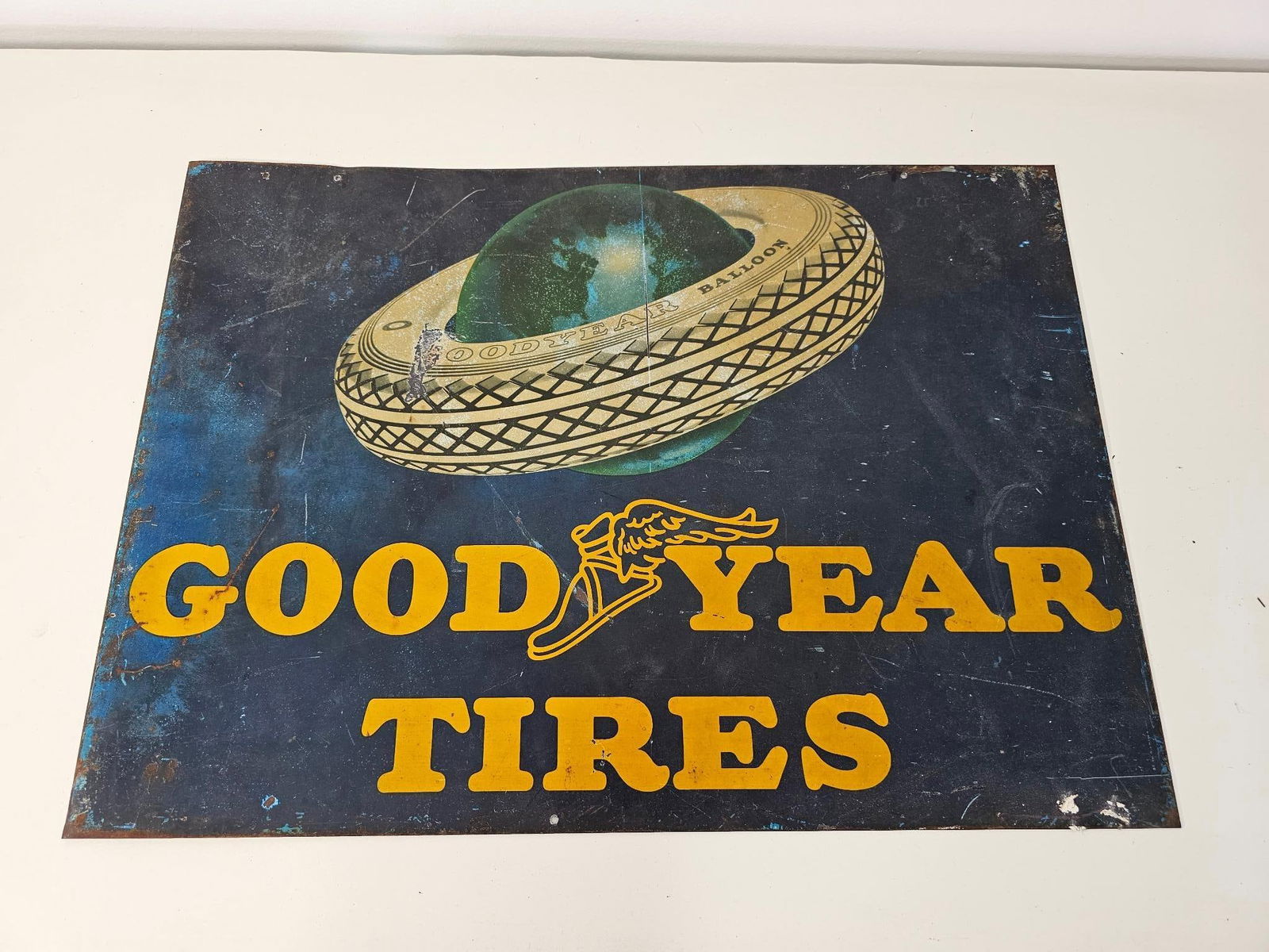 Goodyear Tires Earth in Tire Sign (1 of 9)