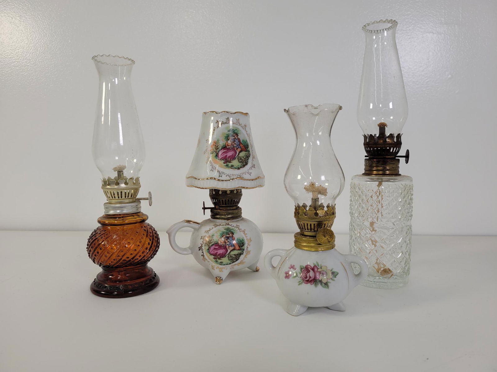 Antique miniature oil 2024 lamps for sale