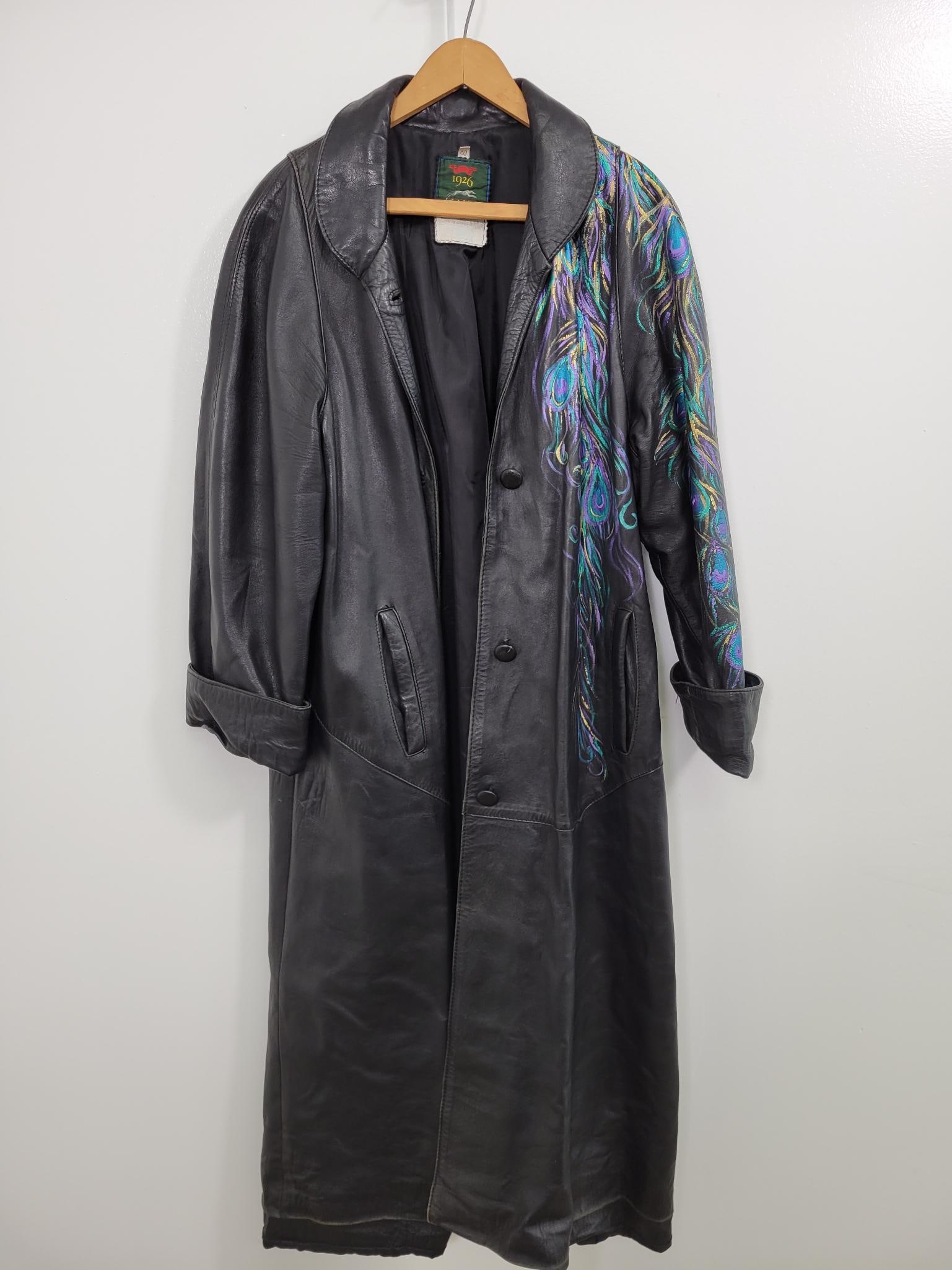 Denise Morris Curt Hand Painted Leather Duster (1 of 9)