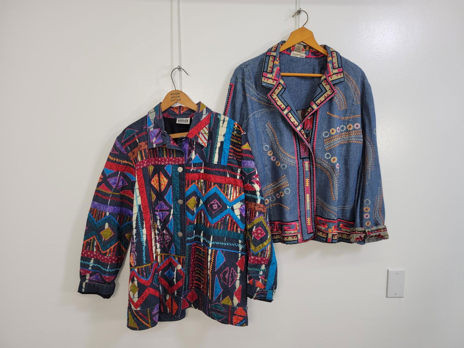 Duo Of Embroidered Denim Jackets (1 of 9)