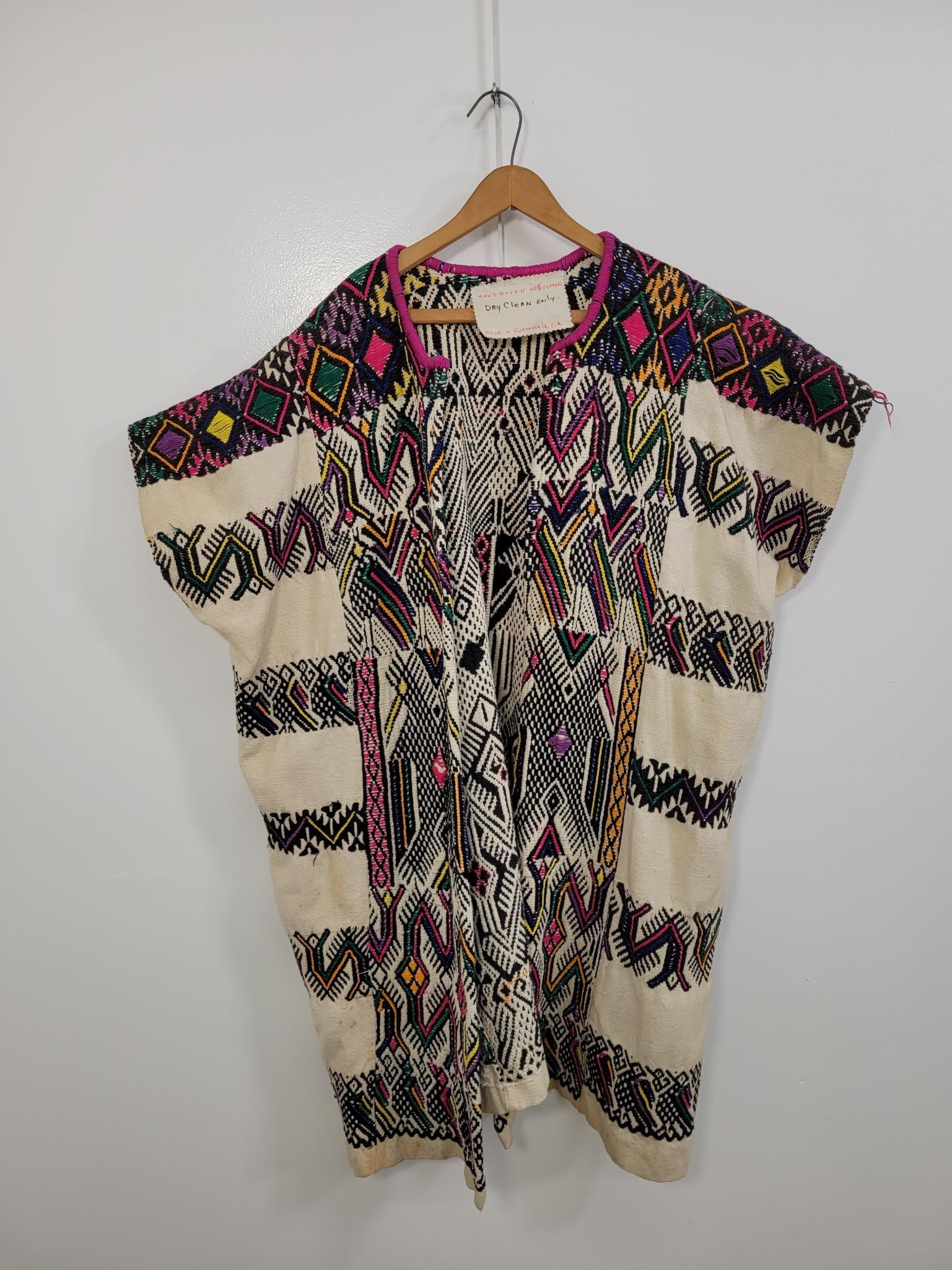 Guatemalan Cotton Handwoven Coat (1 of 5)