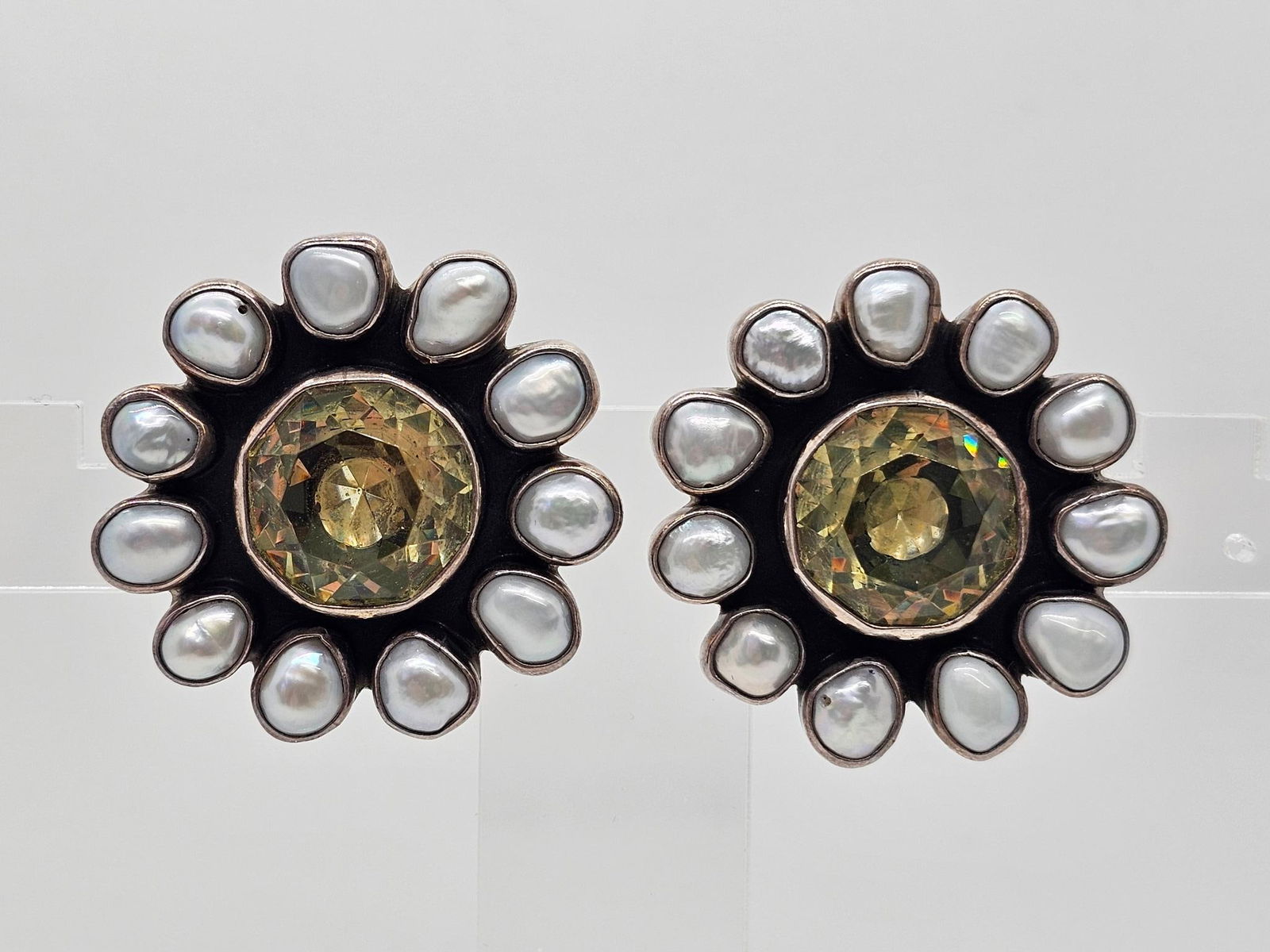 Frederico Jimenez Pearl Cluster Earrings (1 of 5)