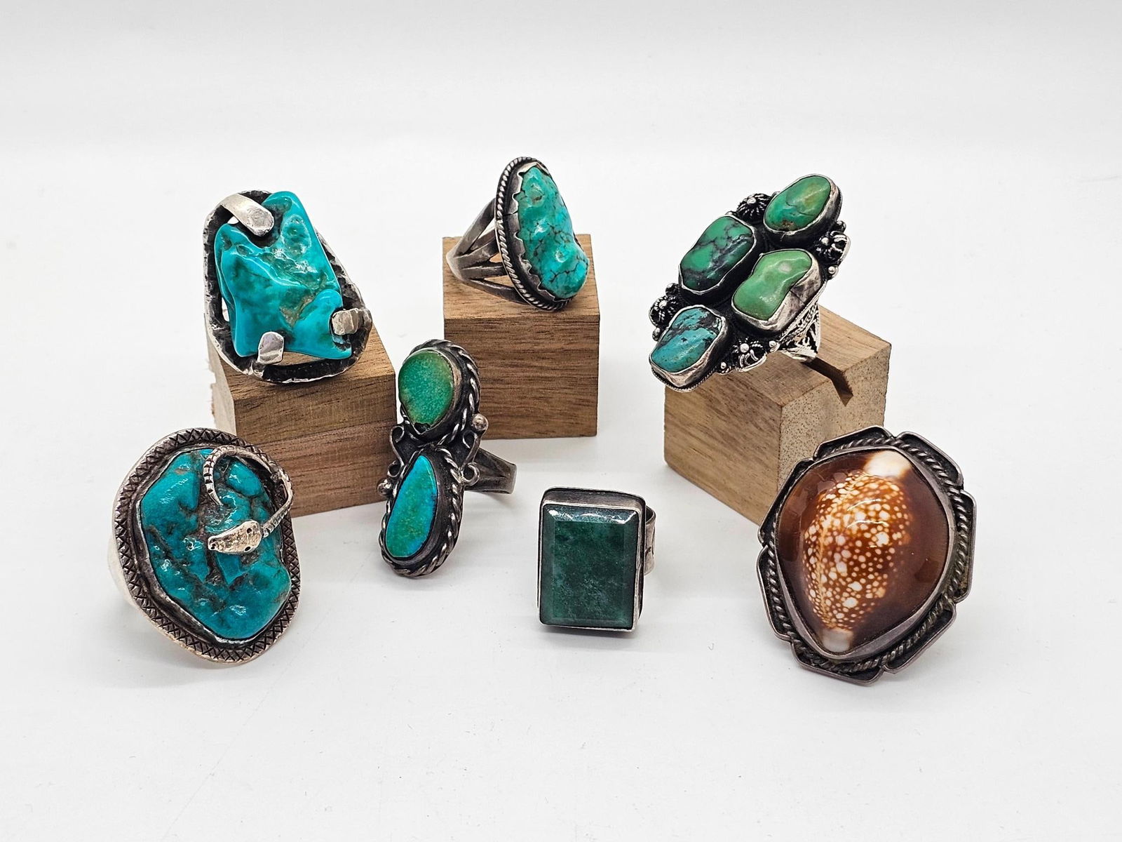 7 Sterling Silver Navajo Native American Rings (1 of 16)