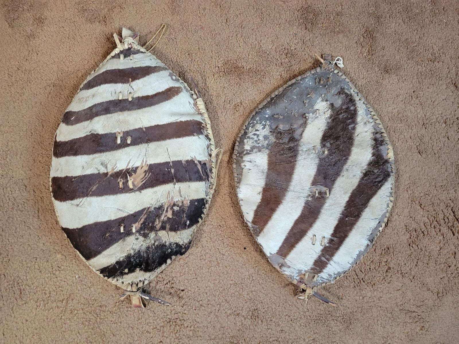 Pair of African Maasai Shields (1 of 7)