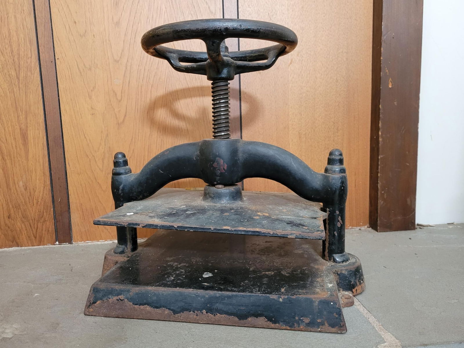 19th C. Cast Iron Tabletop Book Press (1 of 5)