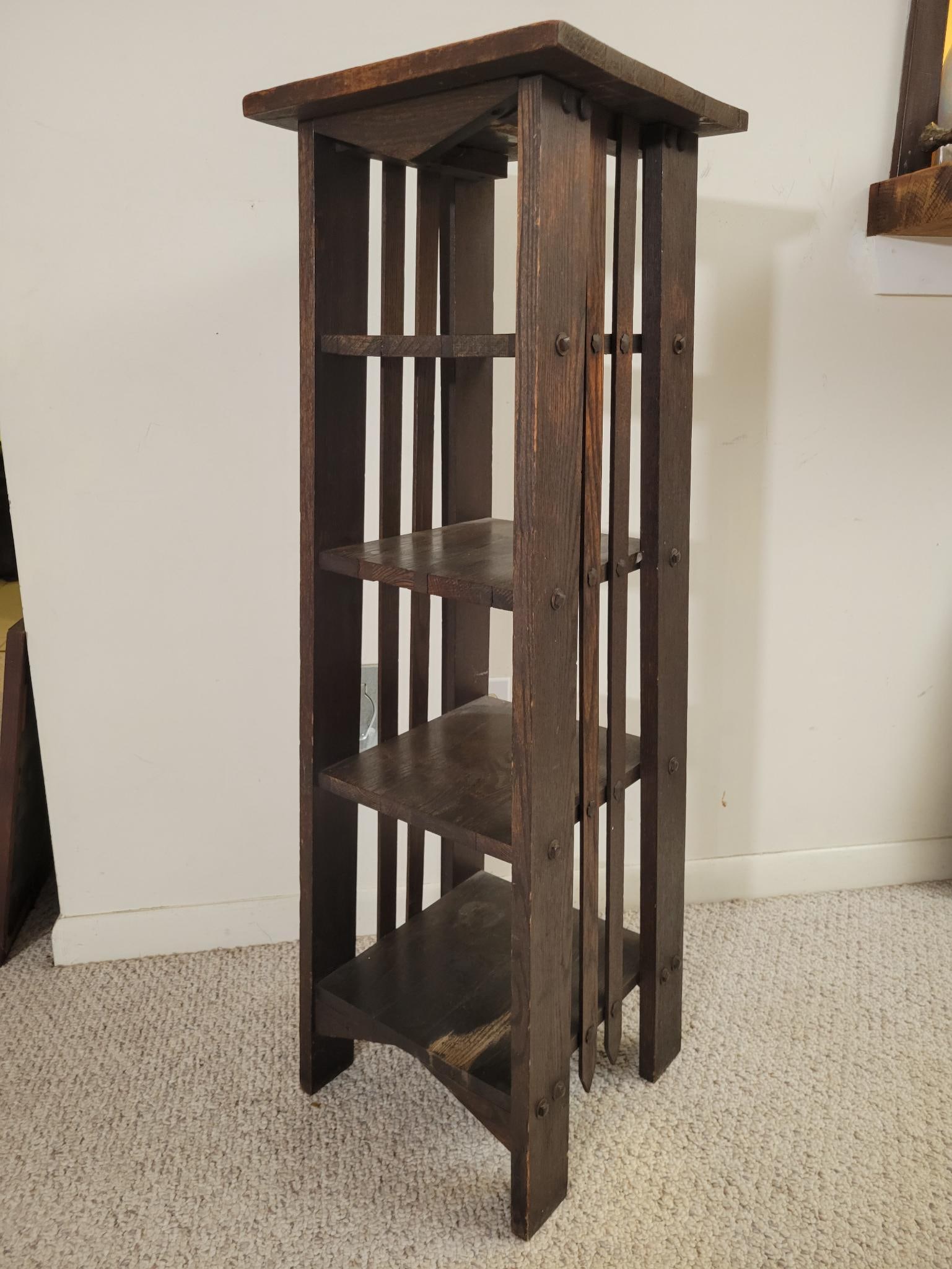 Small Mission Oak Arts & Crafts Period Shelf (1 of 10)