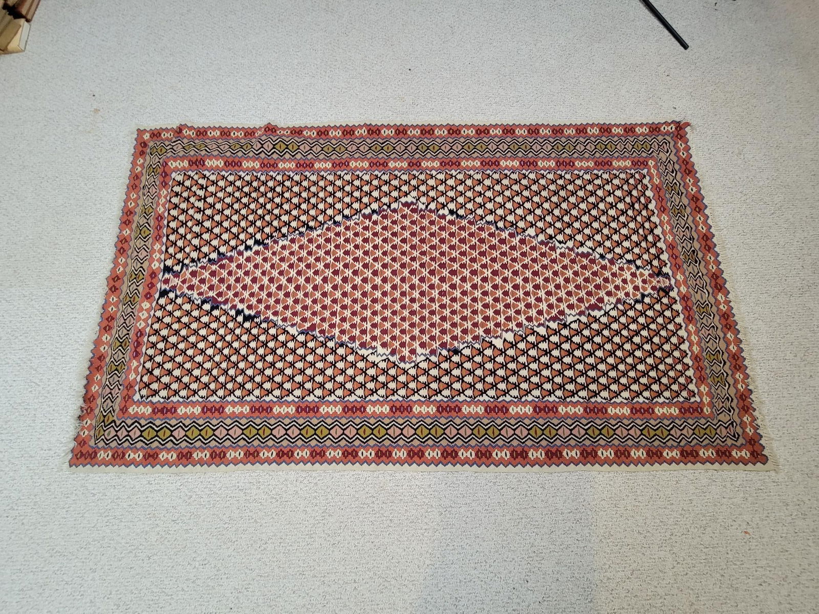 Antique Turkish Wool Kilim Rug - 7' x 4' (1 of 5)