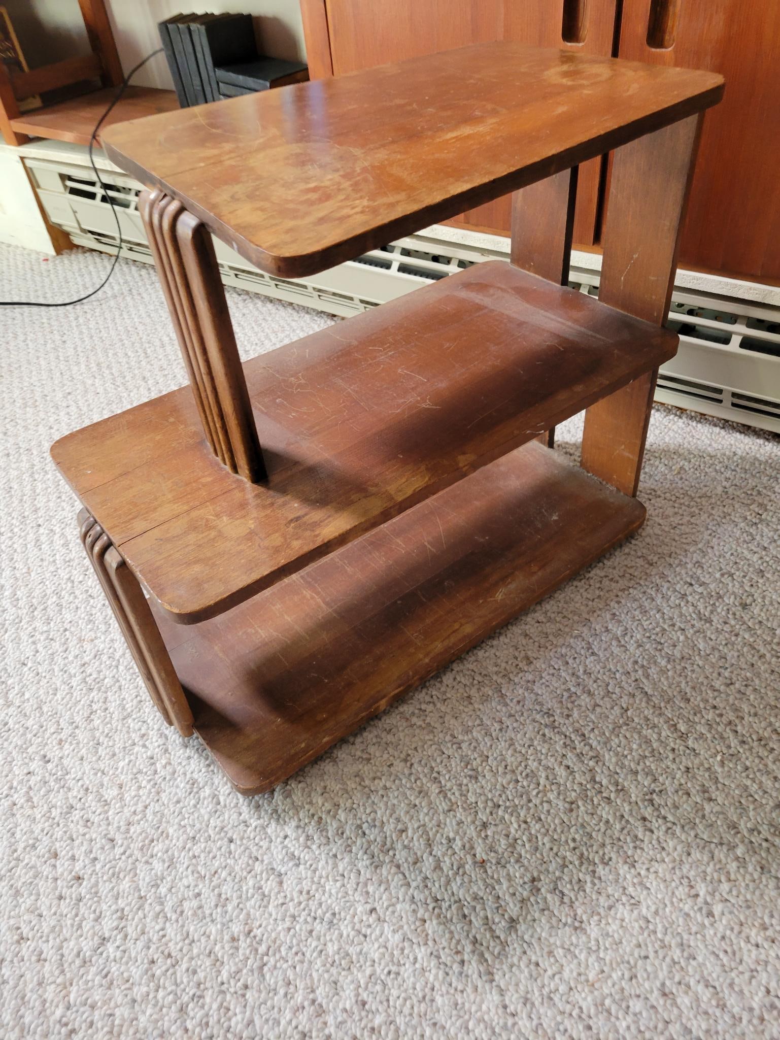 Art Deco 2 Tier Side Table (1 of 8)