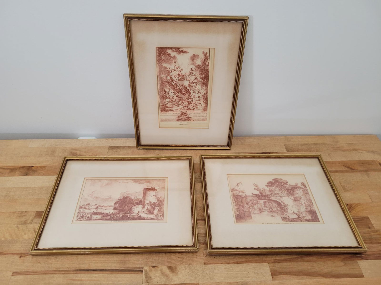 (3) Three 19th C. Framed Old Master Prints (1 of 12)