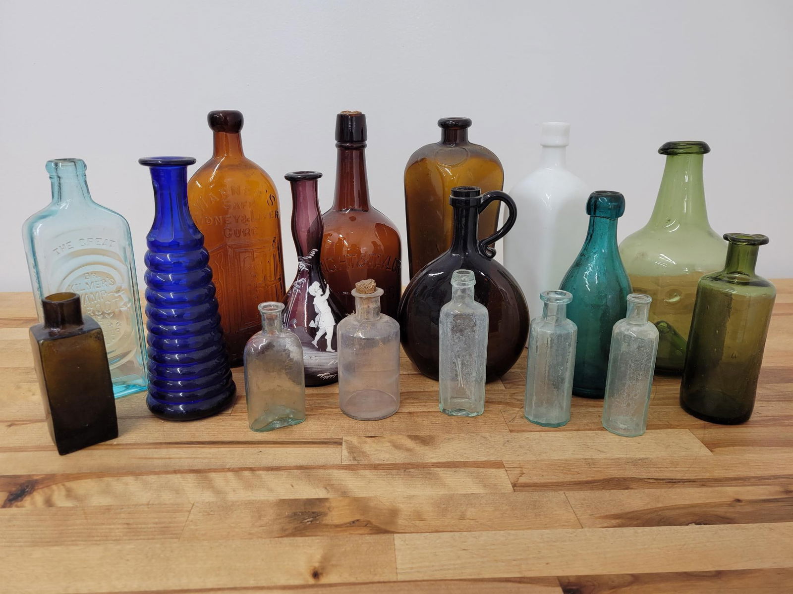 Estate Lot of Antique Bottles - 17 pc (1 of 18)