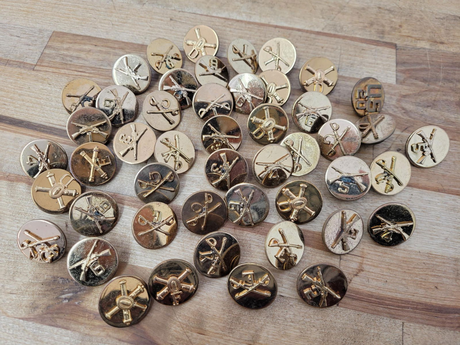 Estate Grouping of Military Collar Disks - Lot 1 (1 of 5)