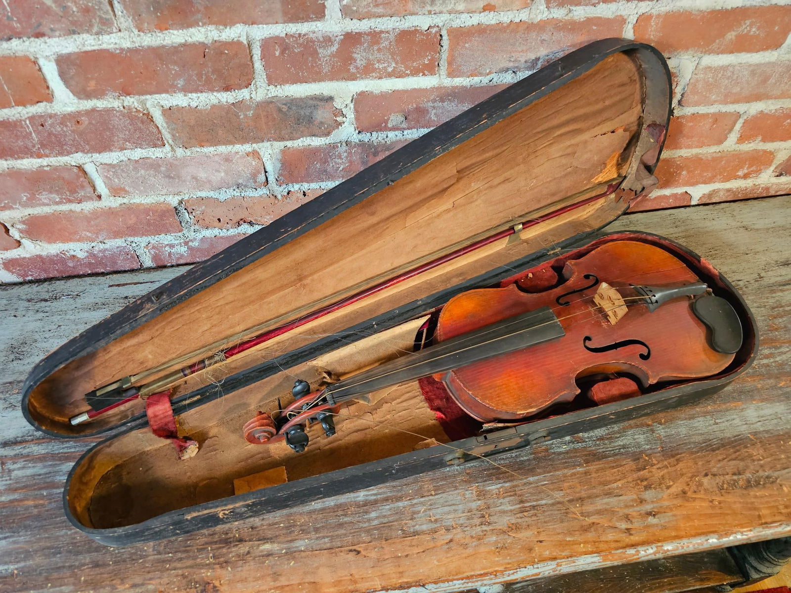 Antique Violin In Case - As Is (1 of 16)
