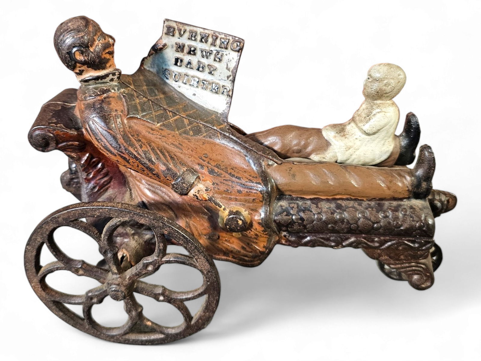 Ca. 1890's "J&E Stevens Co" Cast Iron Pull Toy (1 of 11)