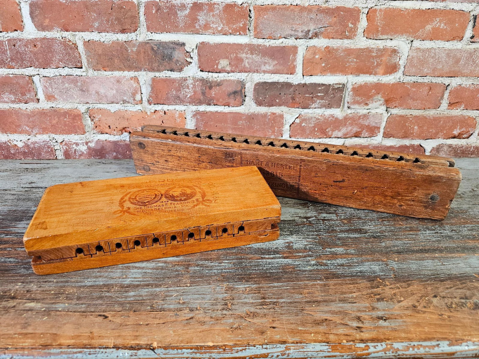 Antique Wooden Cigar Molds - Both Marked (1 of 18)