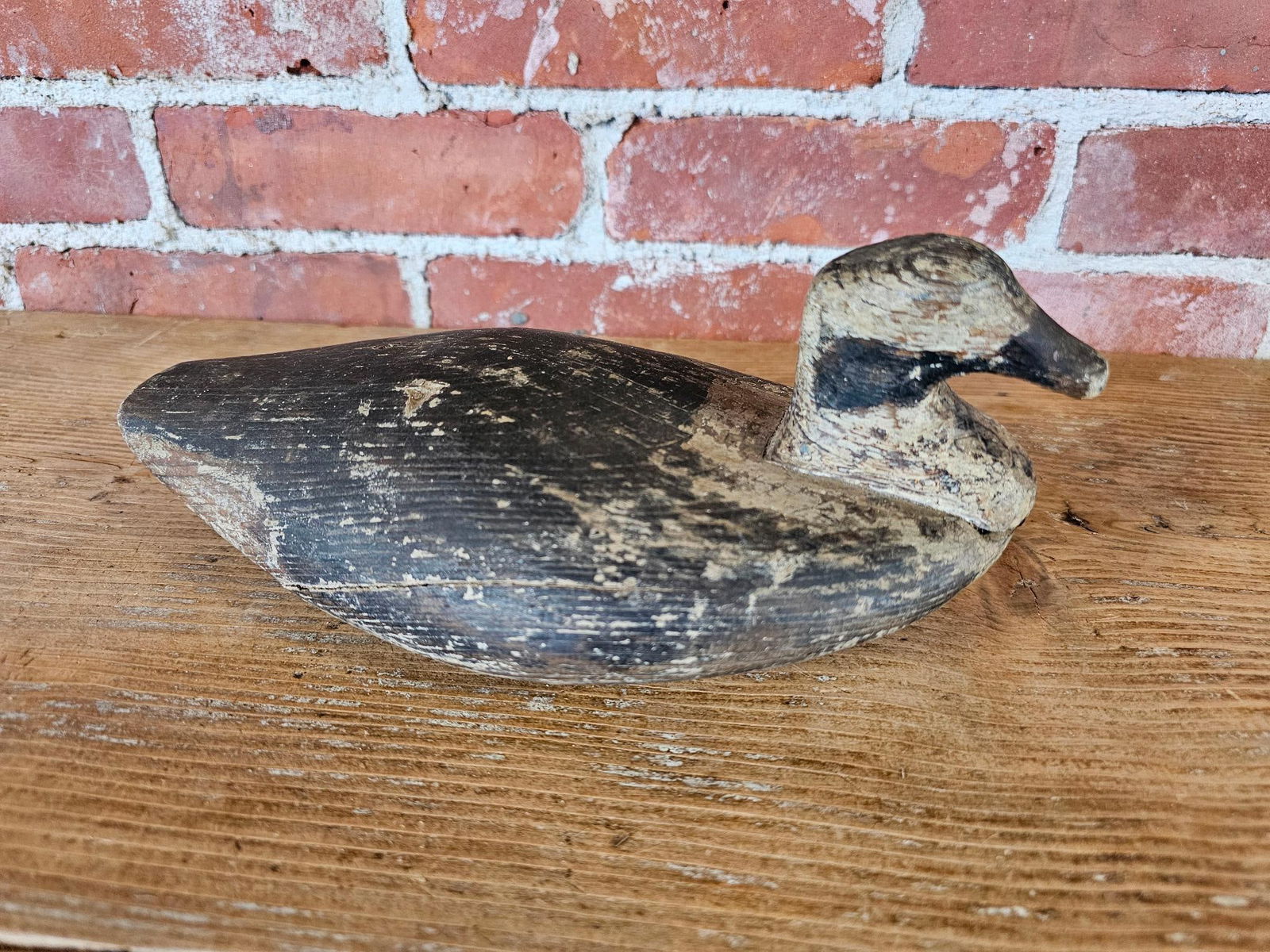 Early American Folk Art Carved Wood Duck Decoy (1 of 11)