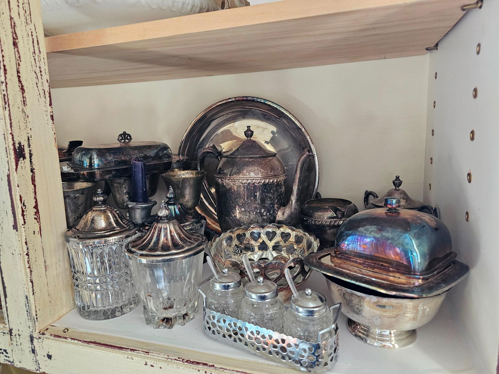 Estate Grouping of Silver Plate (1 of 9)