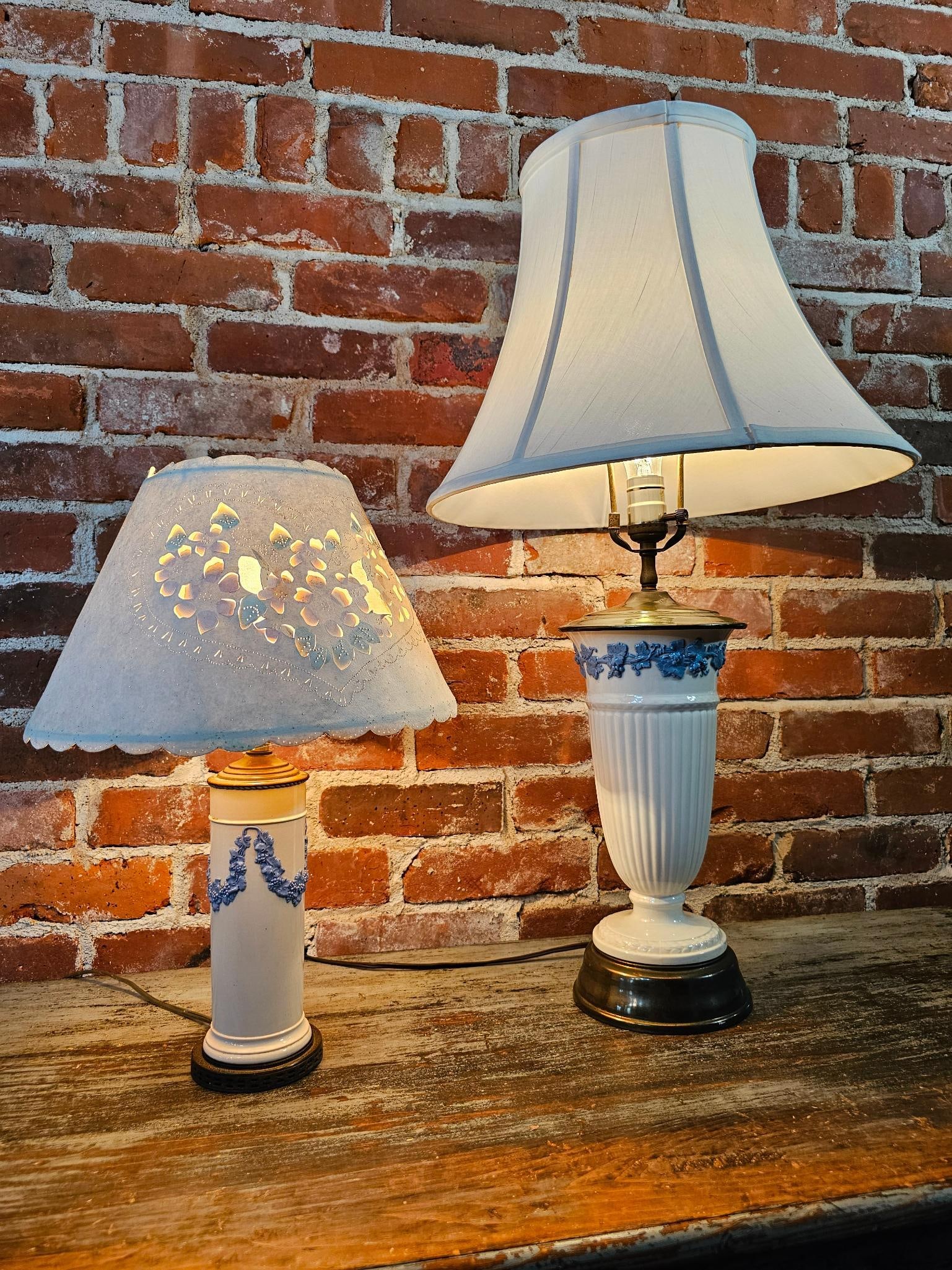 Pair of Wedgewood Jasperware Table Lamps (1 of 12)