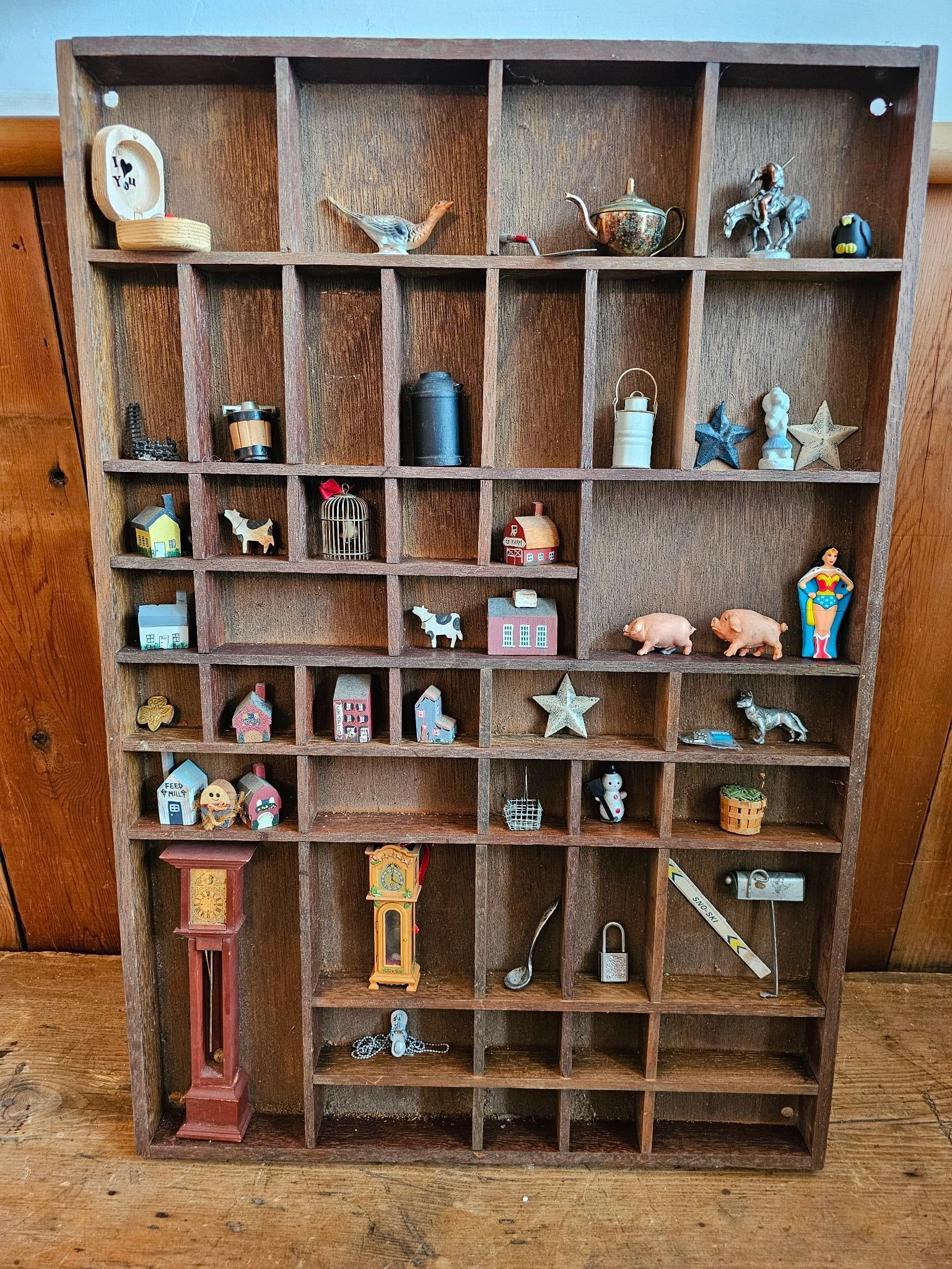 Antique Printer Tray with Miniatures (1 of 5)