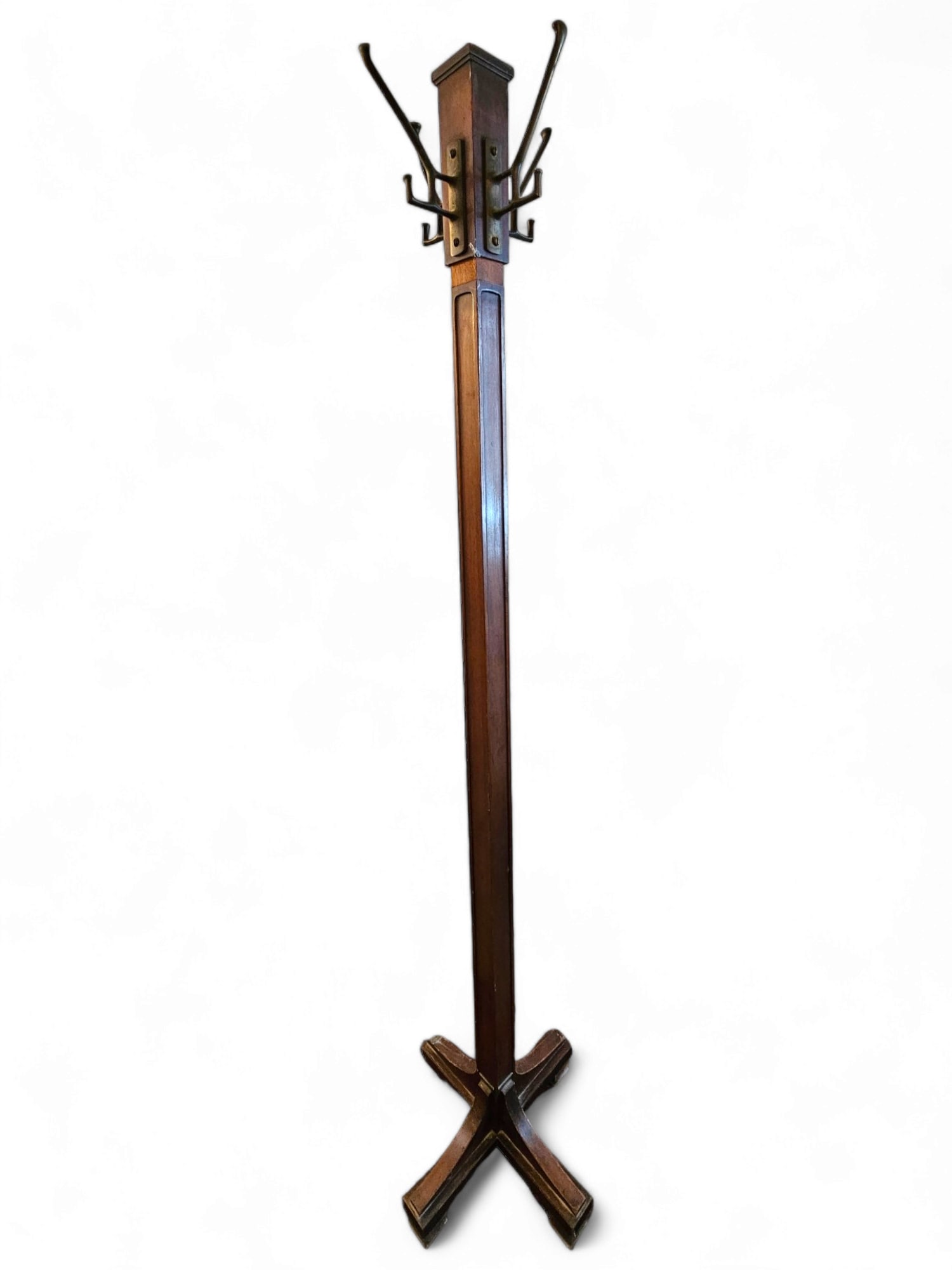 Victorian Oak Hall Tree Coat Rack (1 of 5)