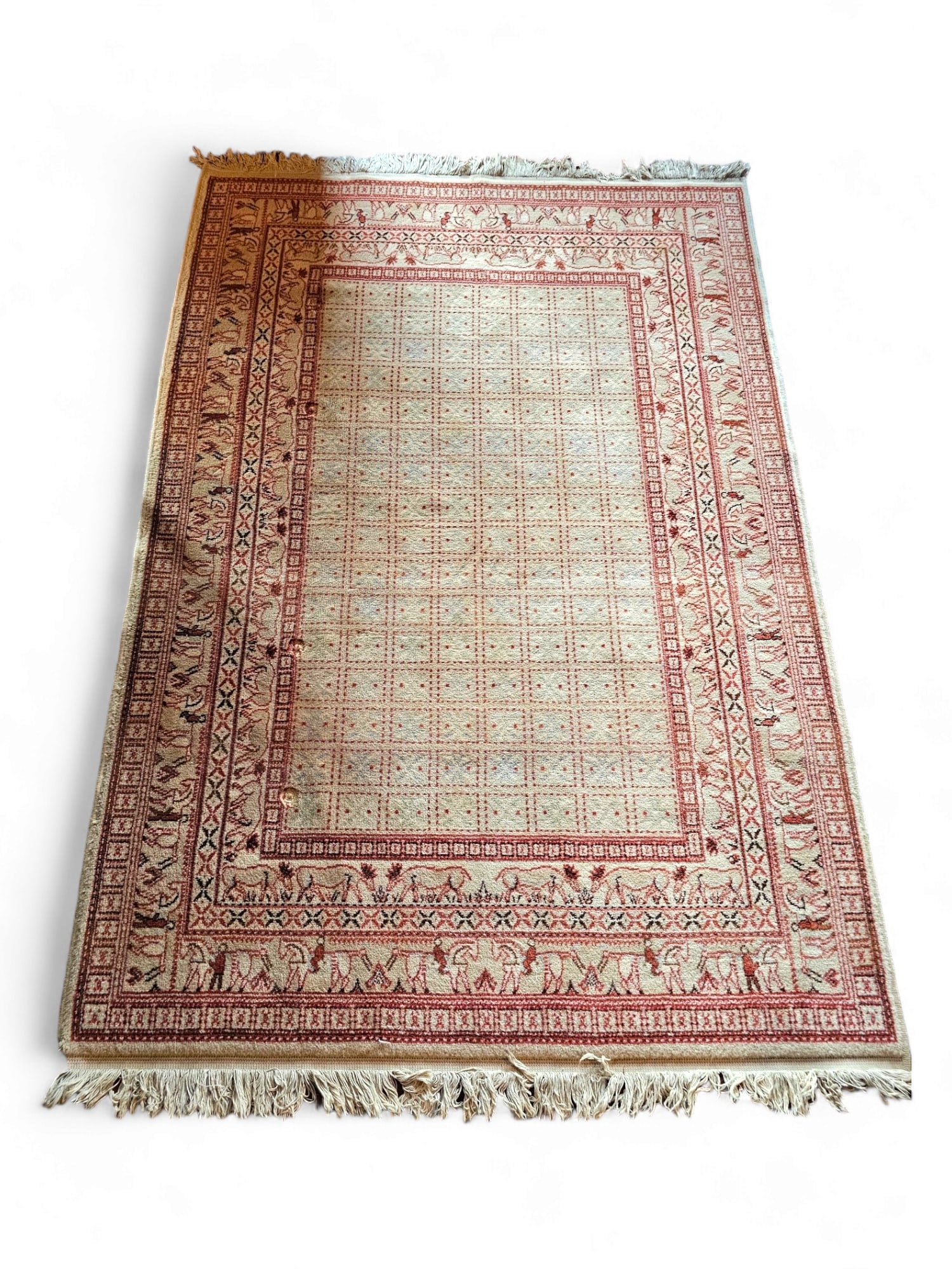 Antique Geometric Oriental Rug - 62" x 53" (1 of 9)