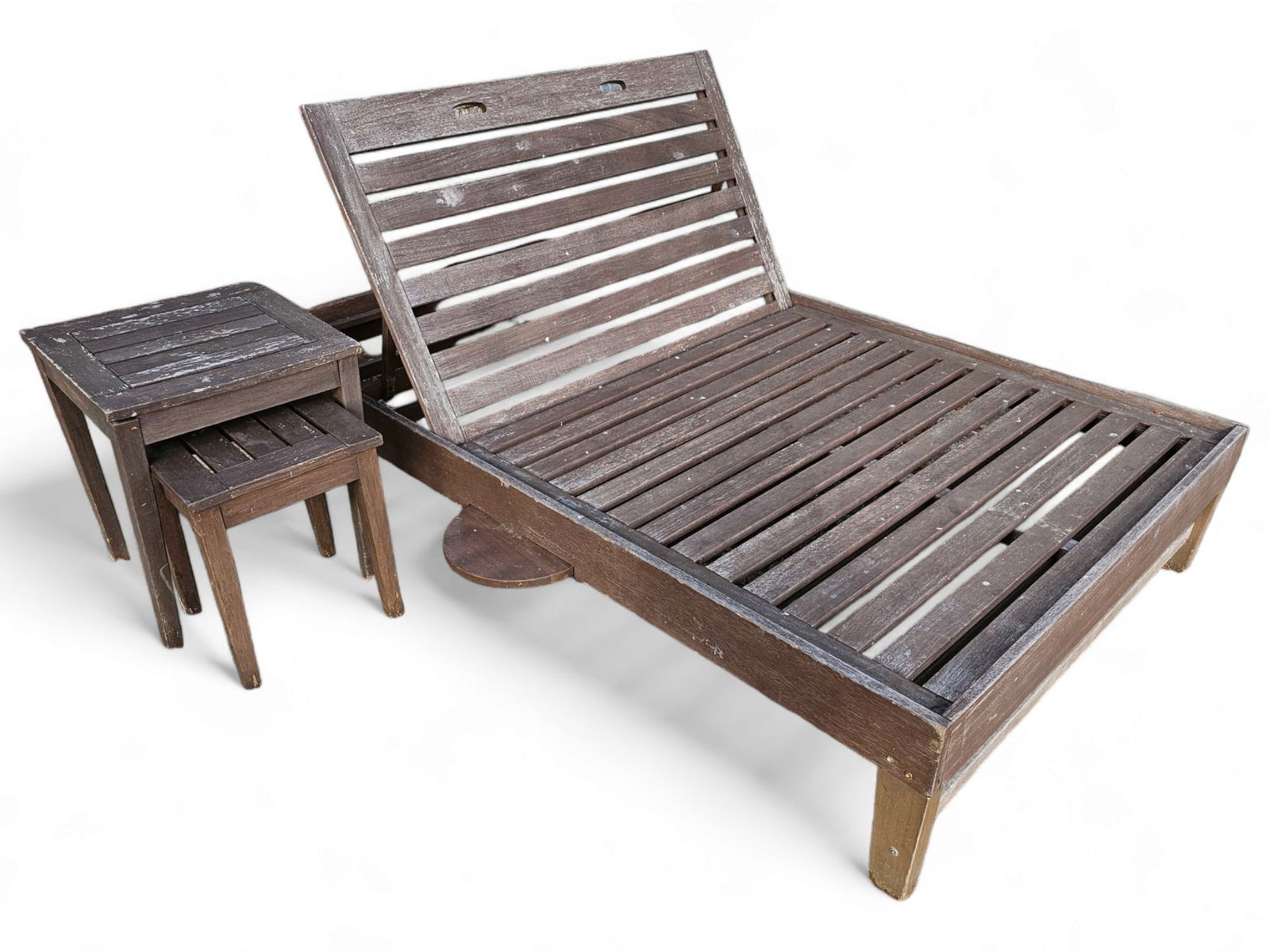 Wooden Outdoor Double Lounge Chair (1 of 9)