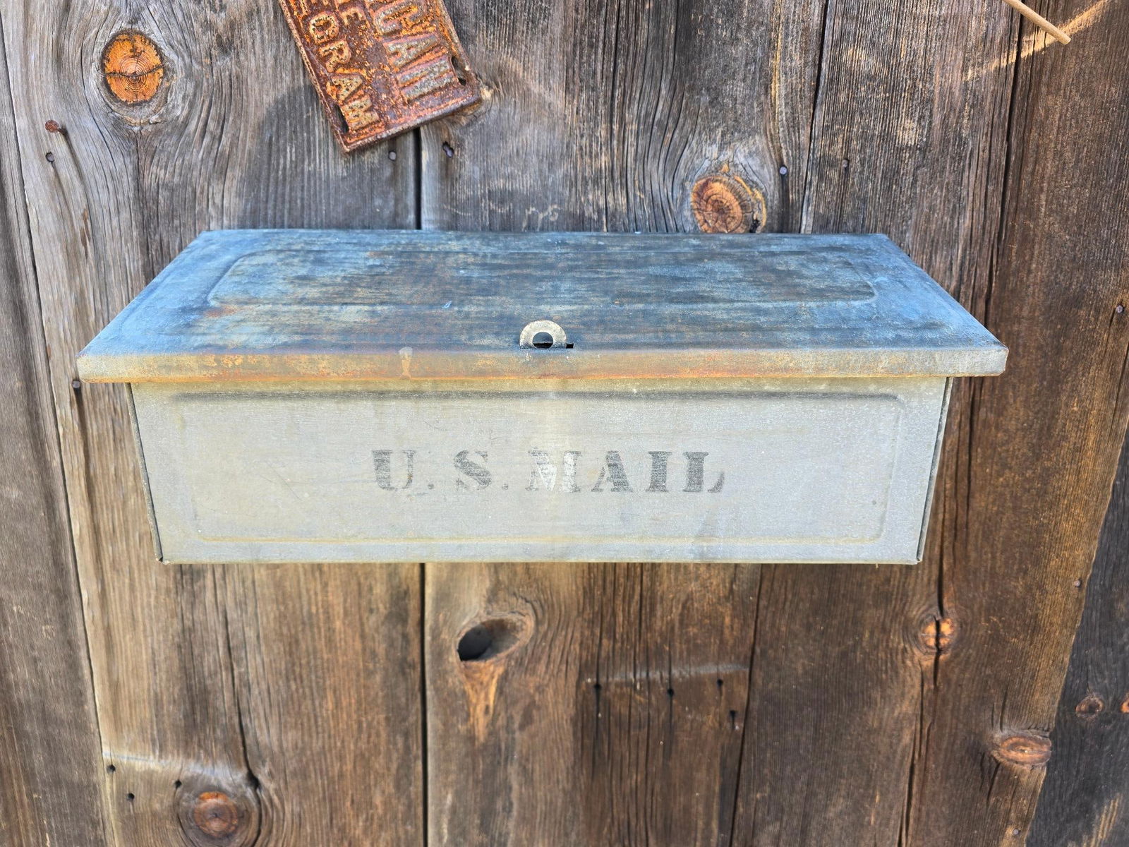 Antique Tin US Mail Box (1 of 5)