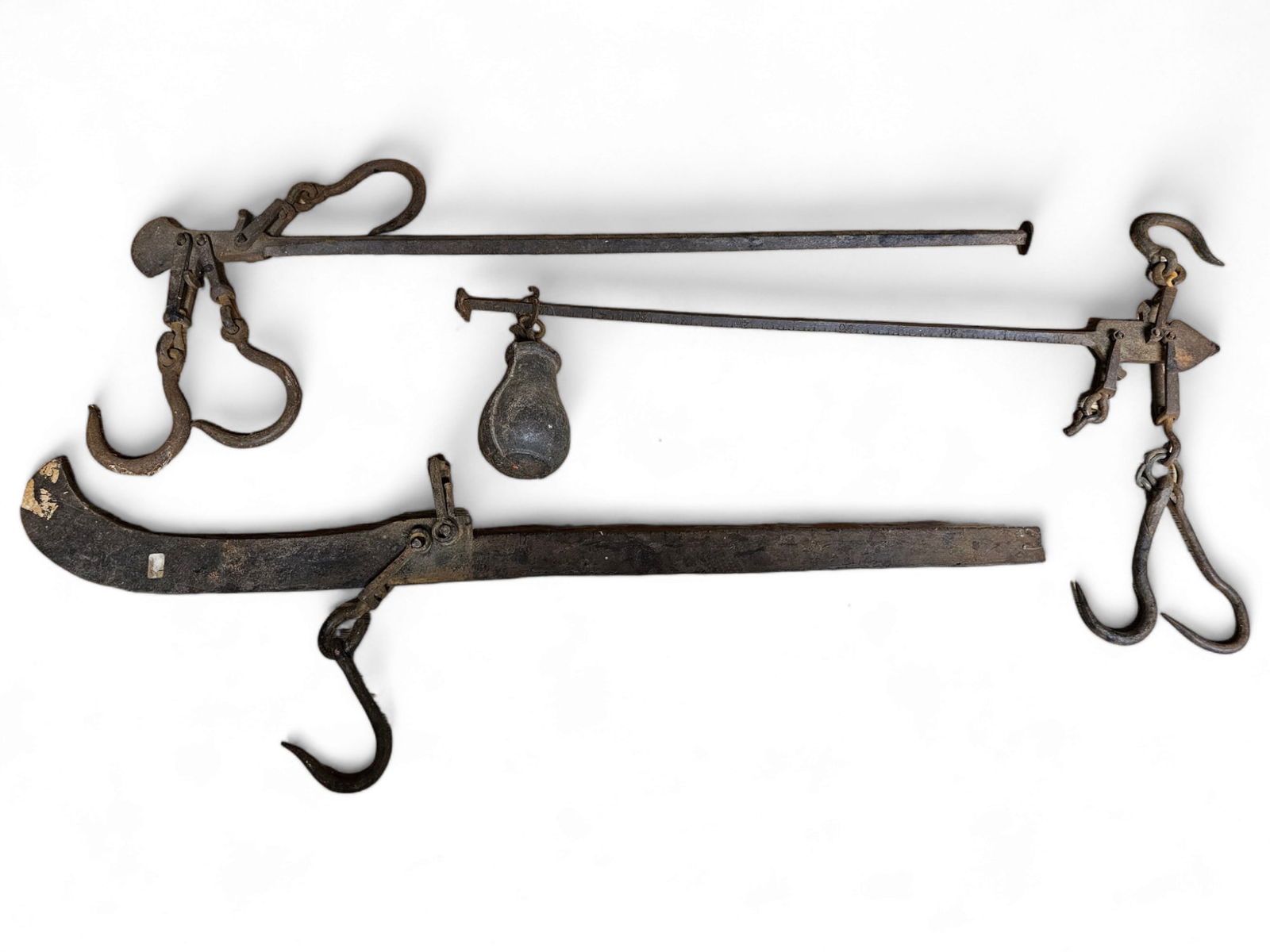 Grouping Of Antique Farm Scales