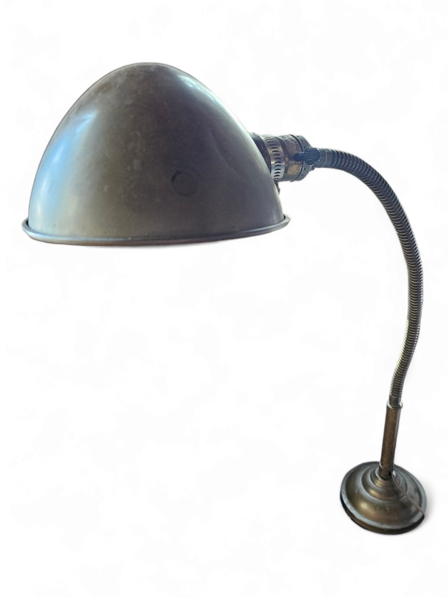 Antique Industrial Goose Neck Table Lamp (1 of 8)