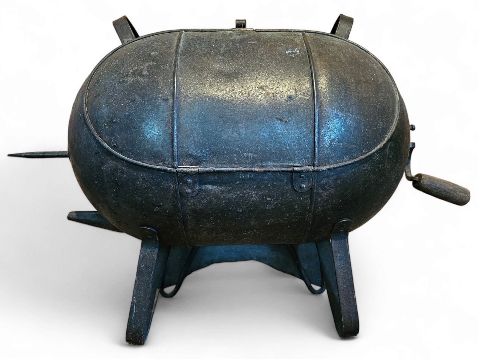 Antique Sheet Iron Hearth Roasting Oven (1 of 9)