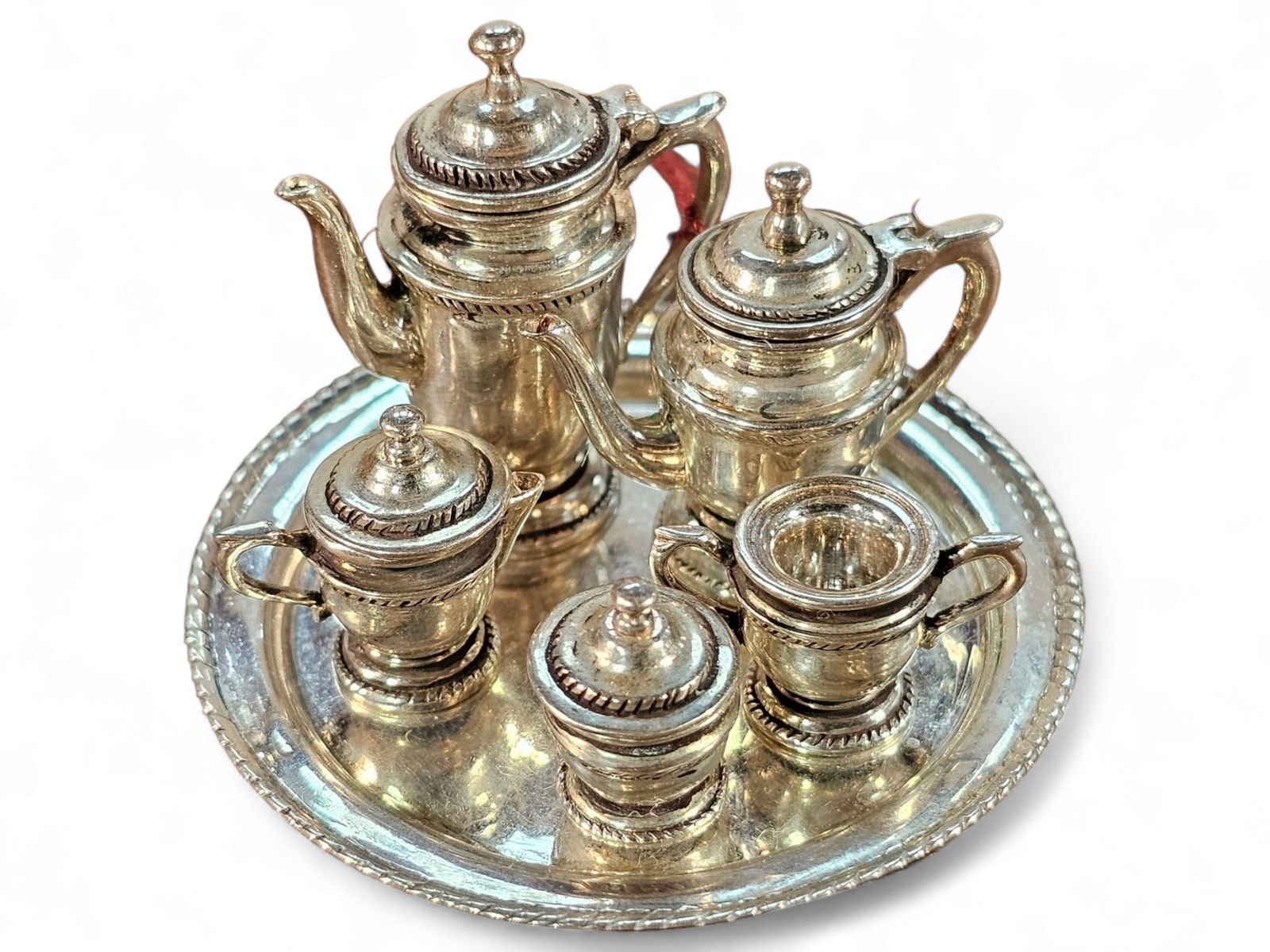 Miniature O'Meara Sterling Silver Coffee/Tea Set (1 of 11)
