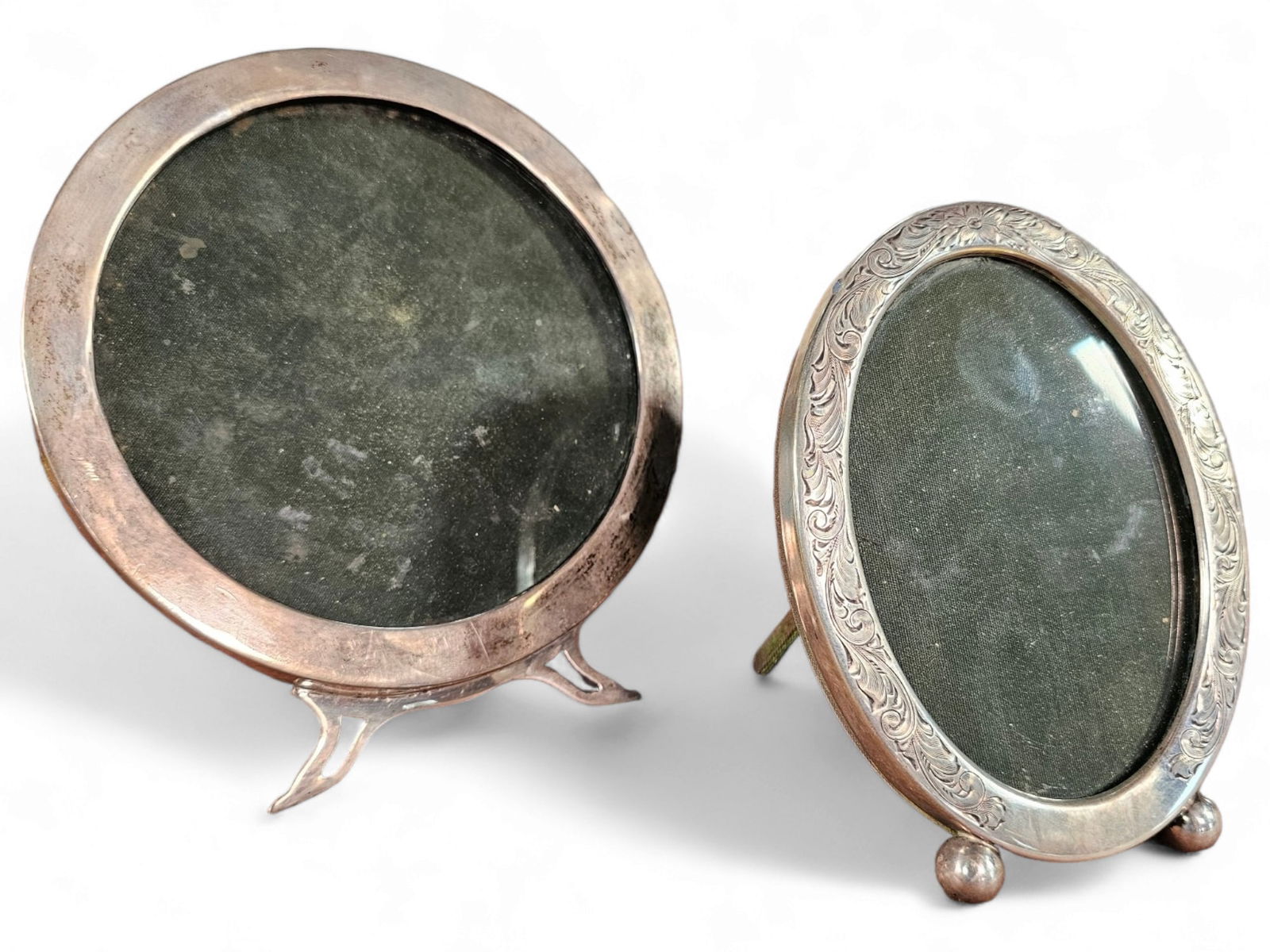 2pc - Antique Sterling Silver Picture Frames (1 of 8)