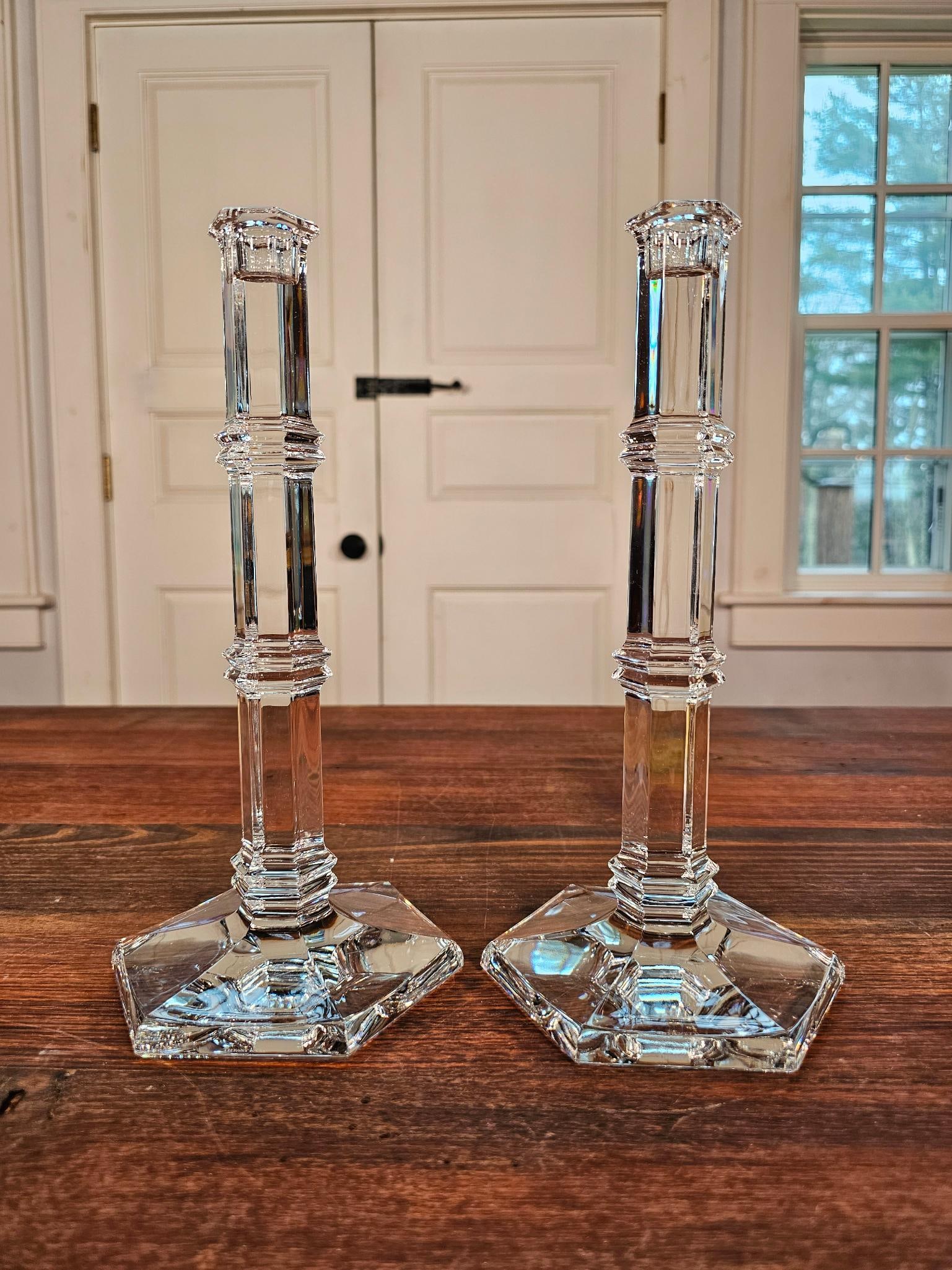 Pair of Tiffany & Co. Crystal Candlesticks (1 of 7)