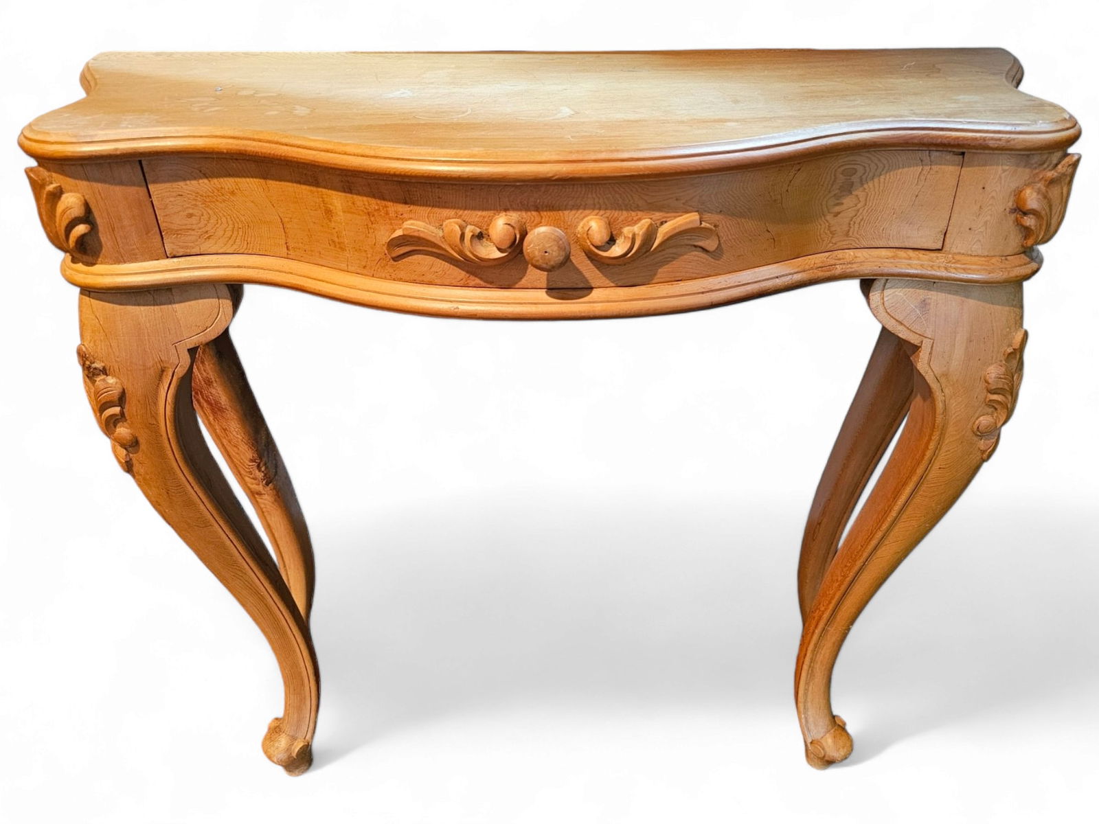French Country Style Pickled Oak Hall Table (1 of 14)