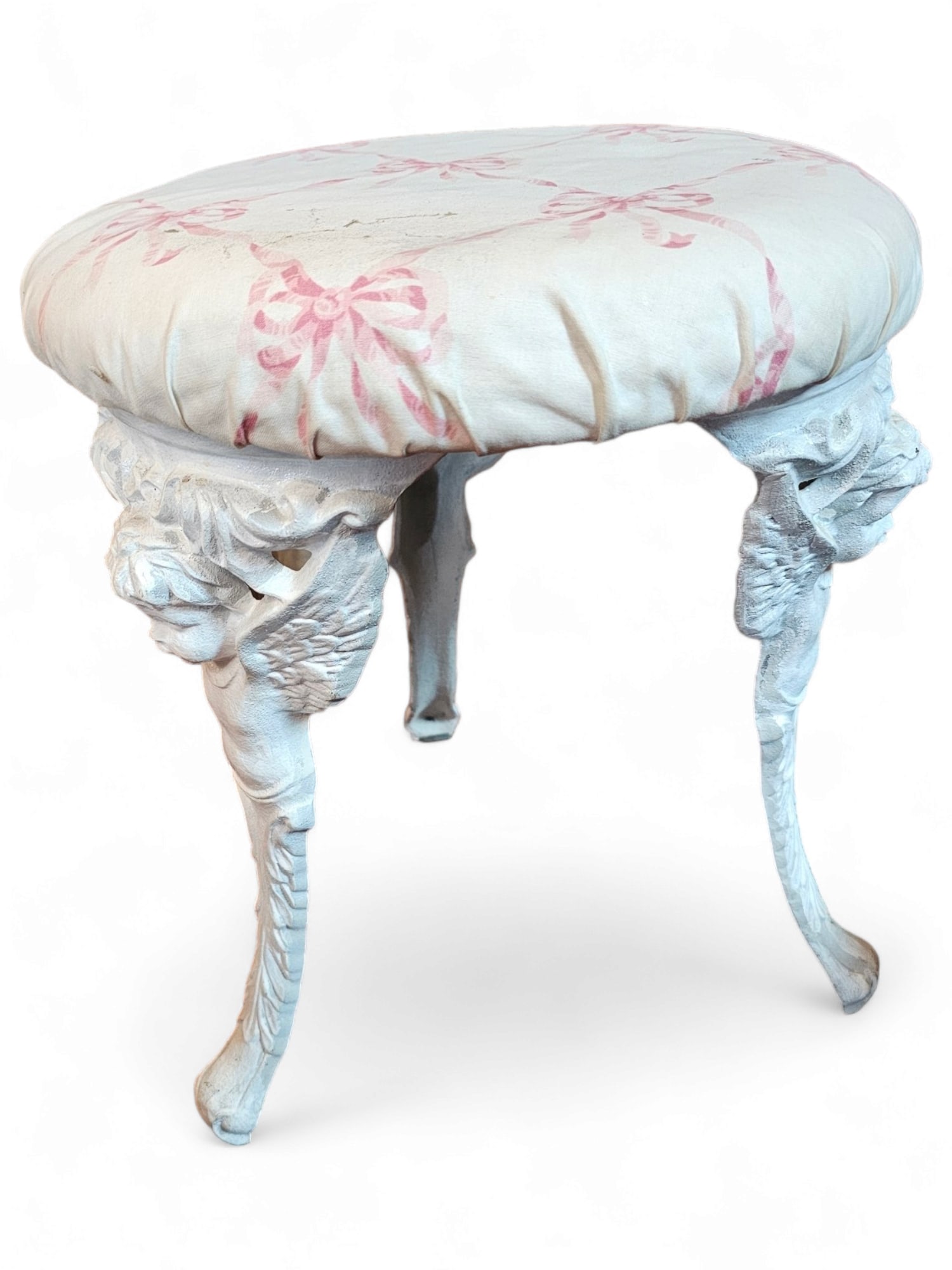 Antique Cast Iron Vanity Stool (1 of 9)