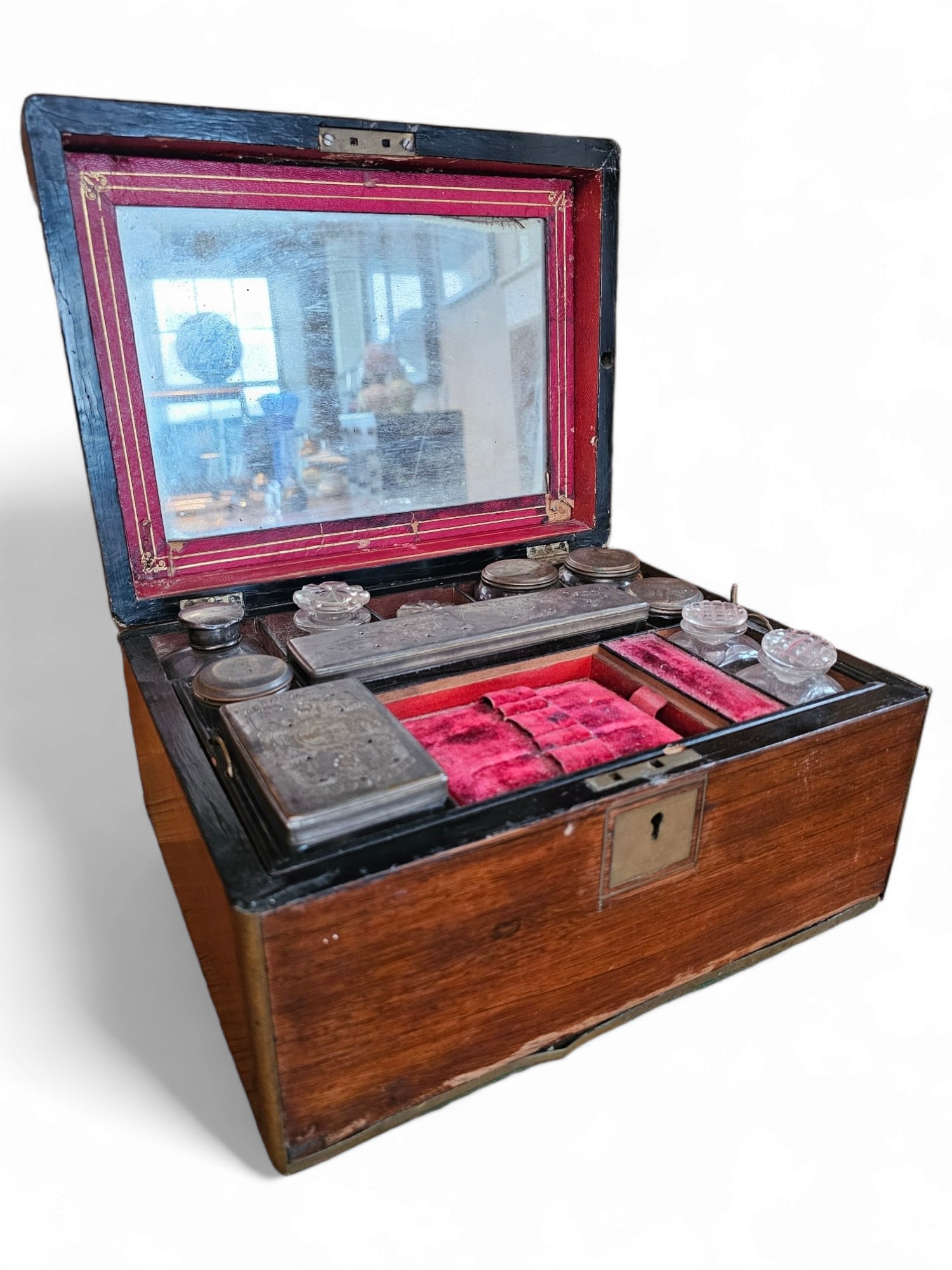 Early 19th C. Traveling Vanity Box - Complete (1 of 9)