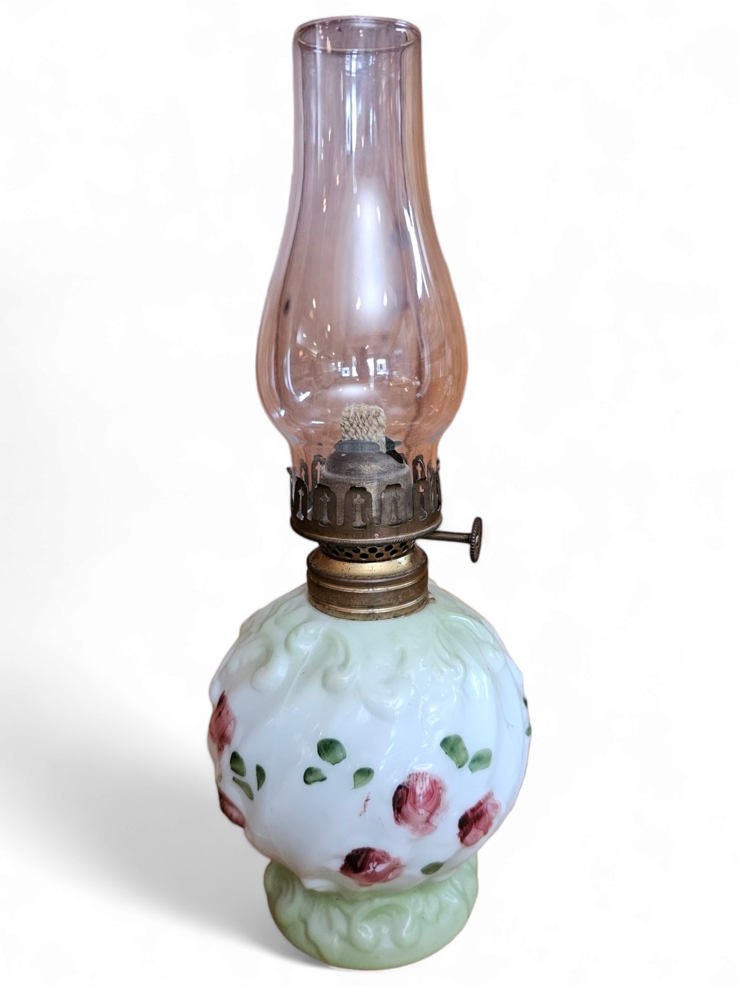 Antique Consolidated Glass Miniature Banquet Lamp (1 of 5)