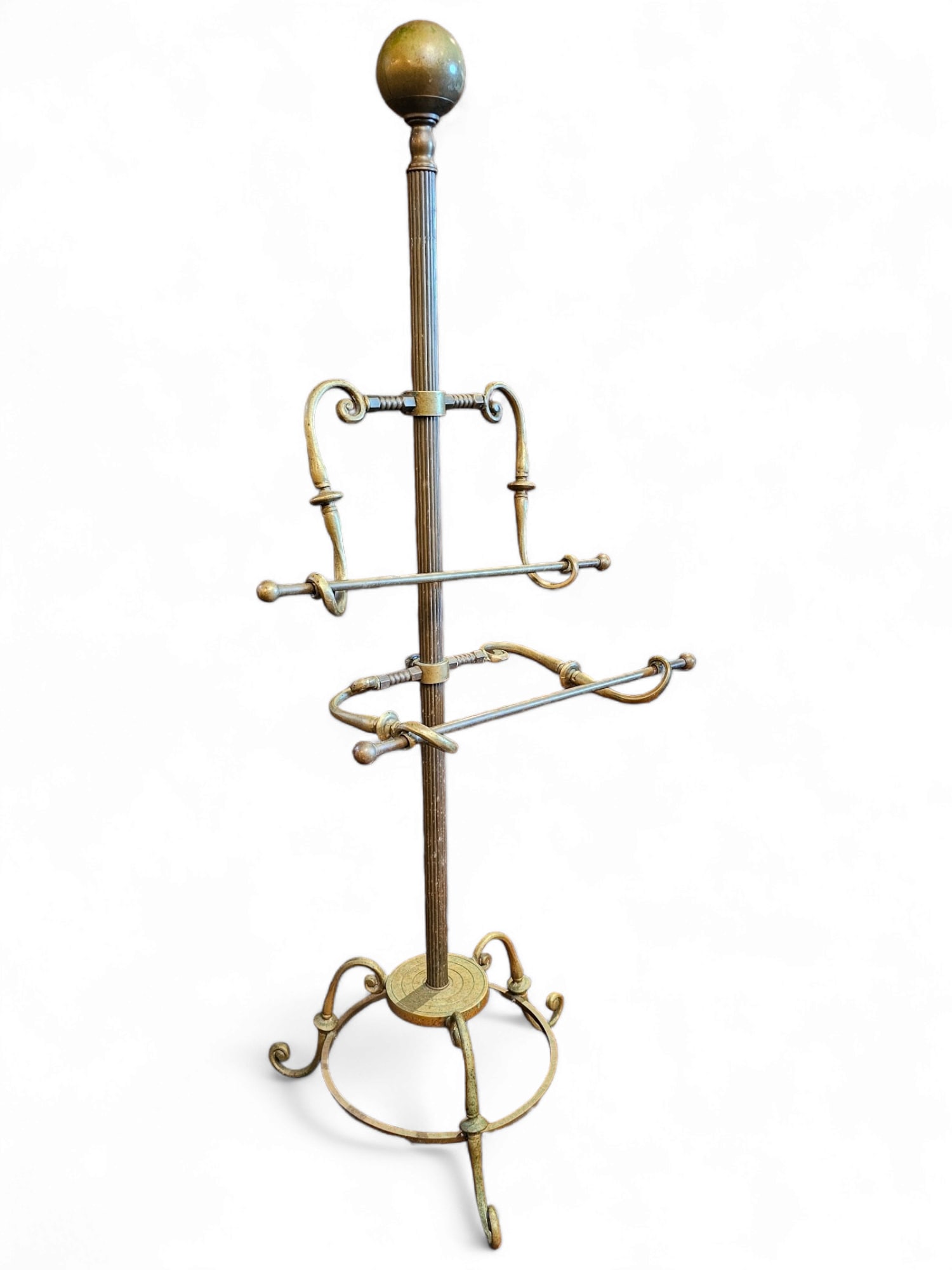 Early 20th C. Brass Valet Stand - Glo-Mar Artworks (1 of 12)
