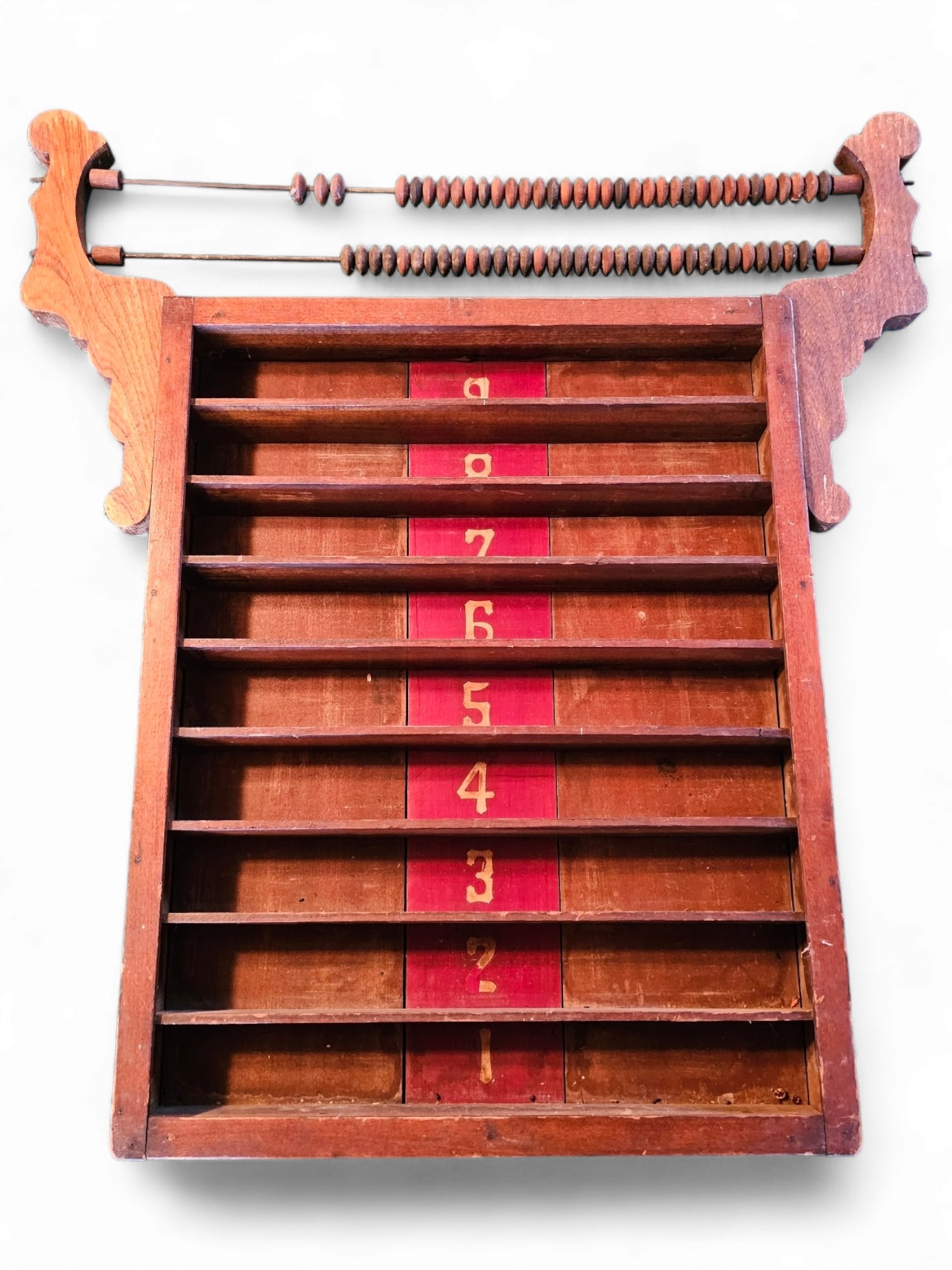 Antique Billiard Scoreboard & Ball Rack (1 of 8)